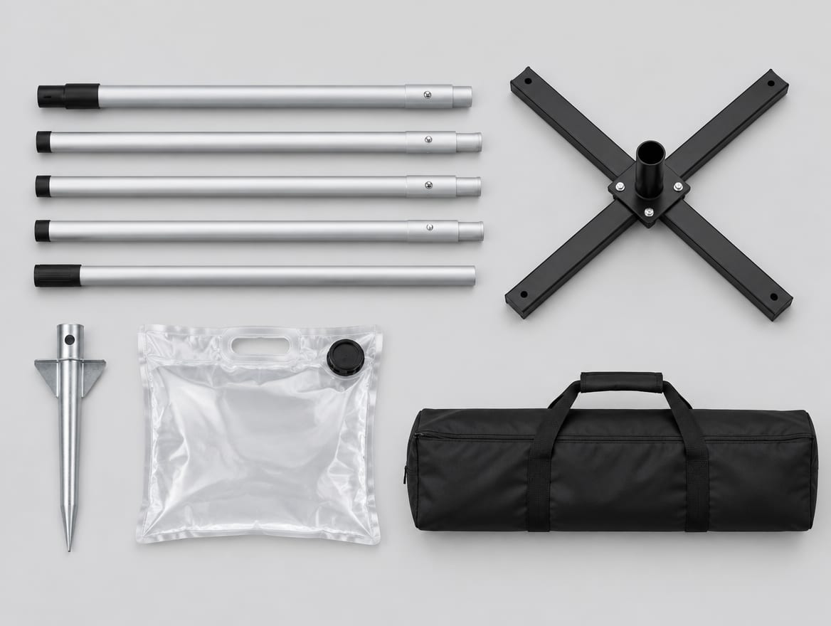 Flag Poles, Bases & Spikes