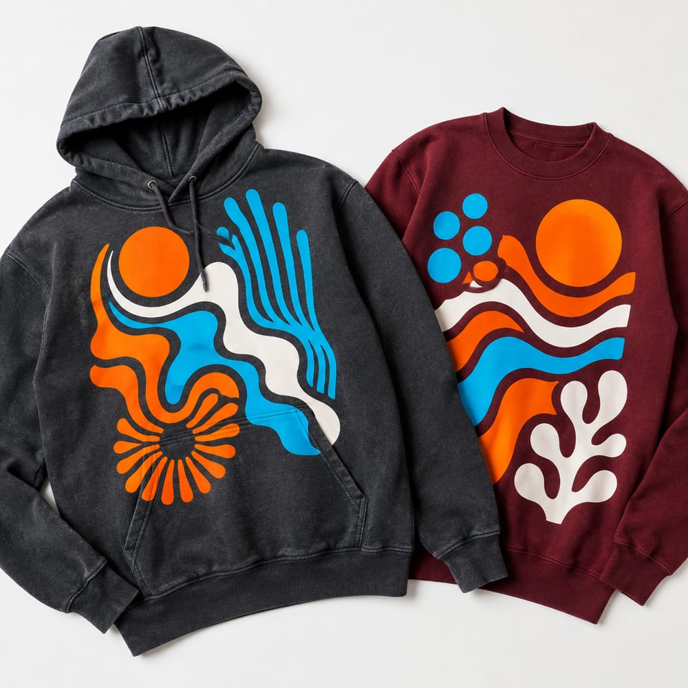 Screen Printed Hoodies & Sweatshirts