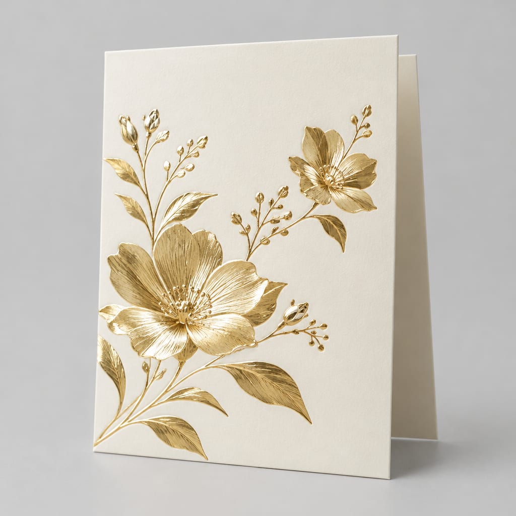Dimensional Foil Stamp Greeting Cards