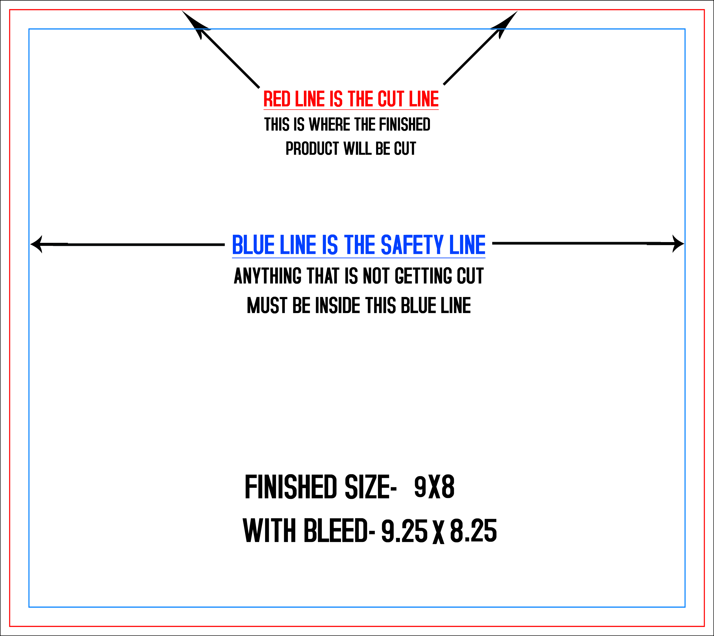 Booklets 8" x 9" Landscape (Horizontal) template