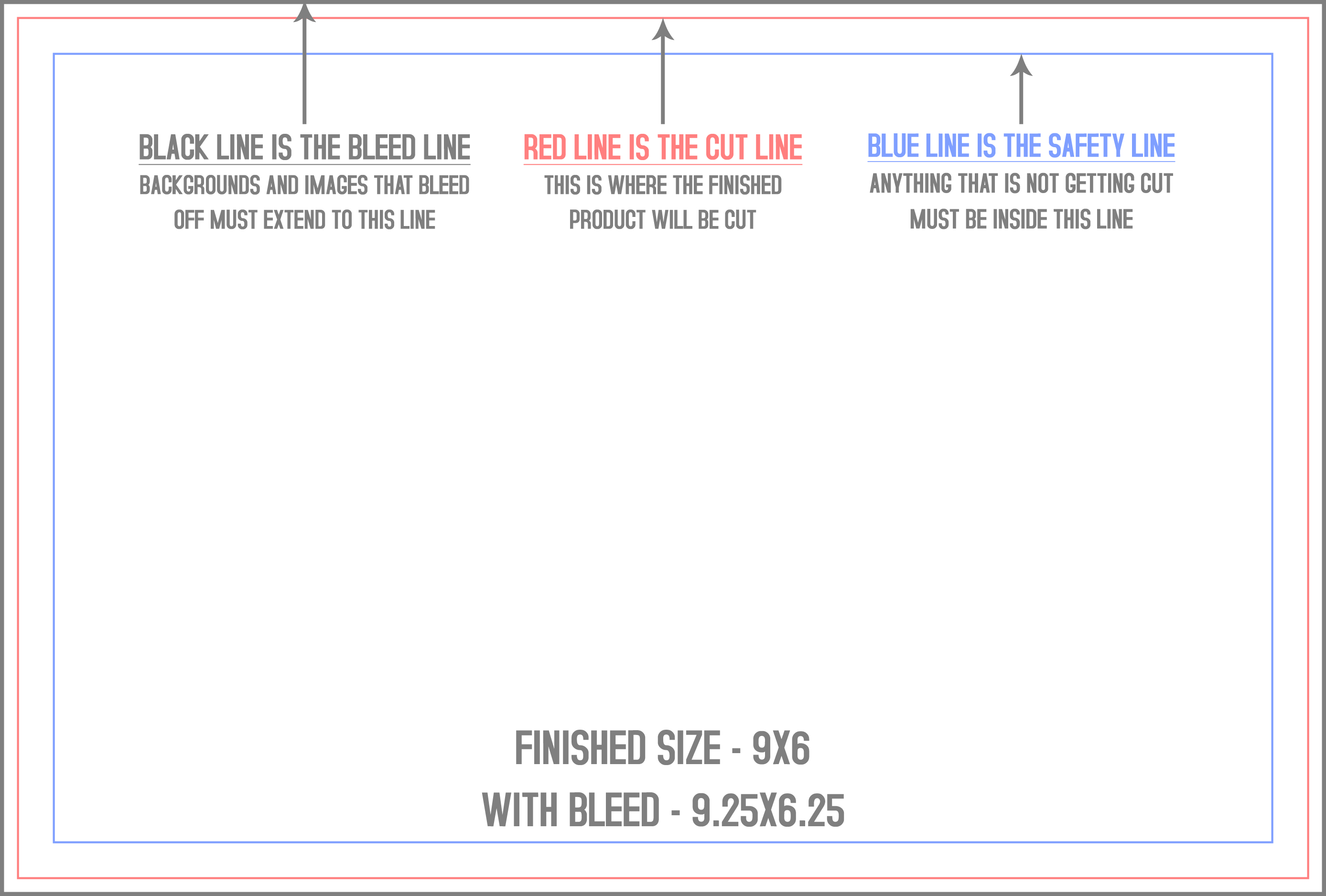 Booklets 6" x 9" Landscape (Horizontal) template