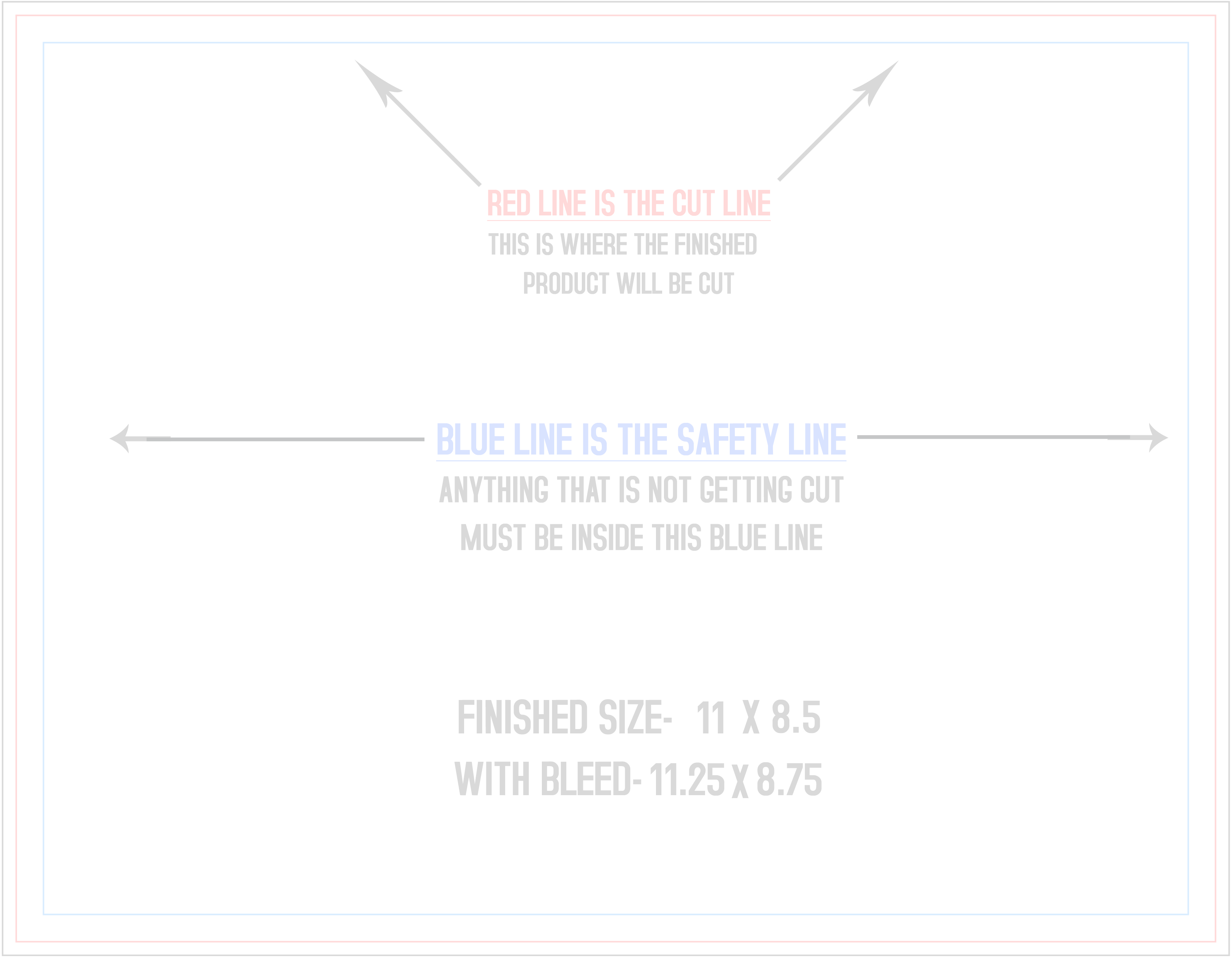 Booklets 8.5" x 11" Landscape (Horizontal) template
