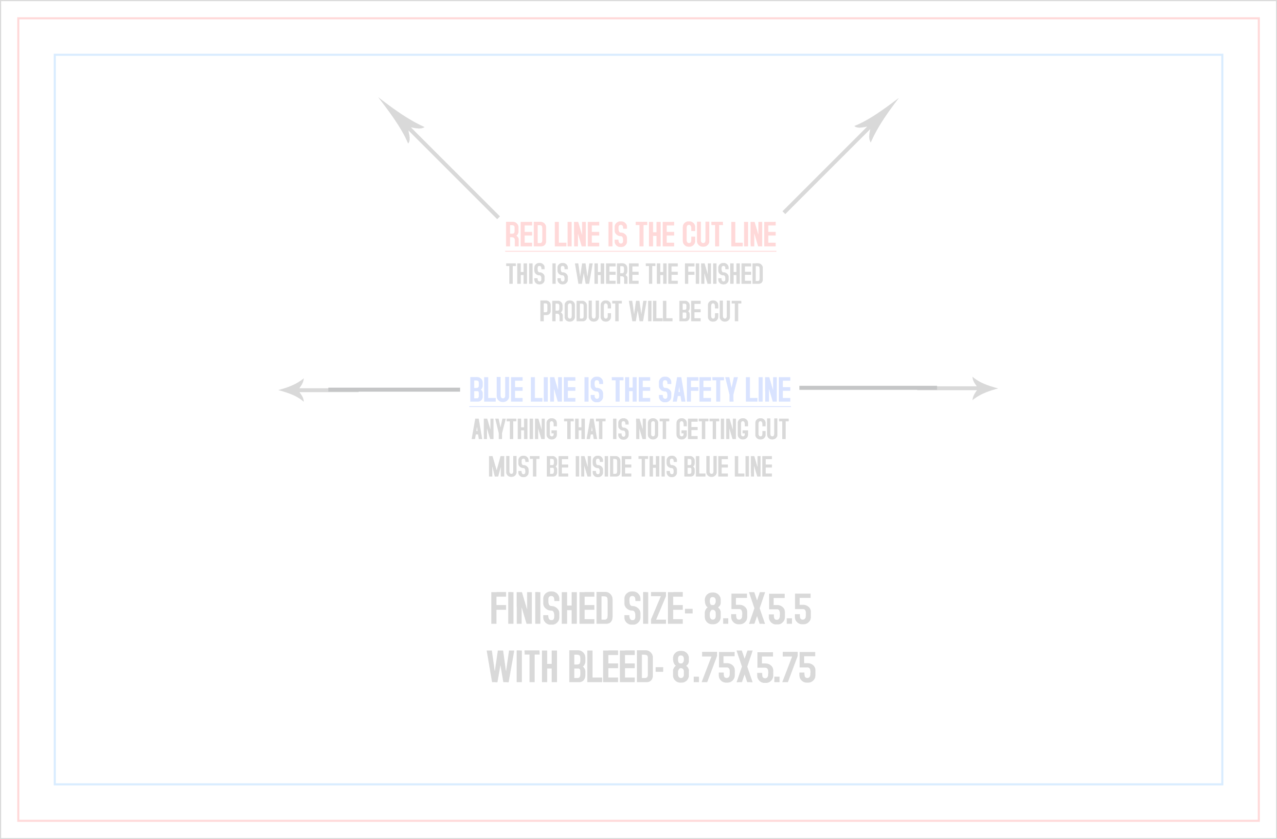 Booklets 8.5" x 5.5" Landscape (Horizontal) template