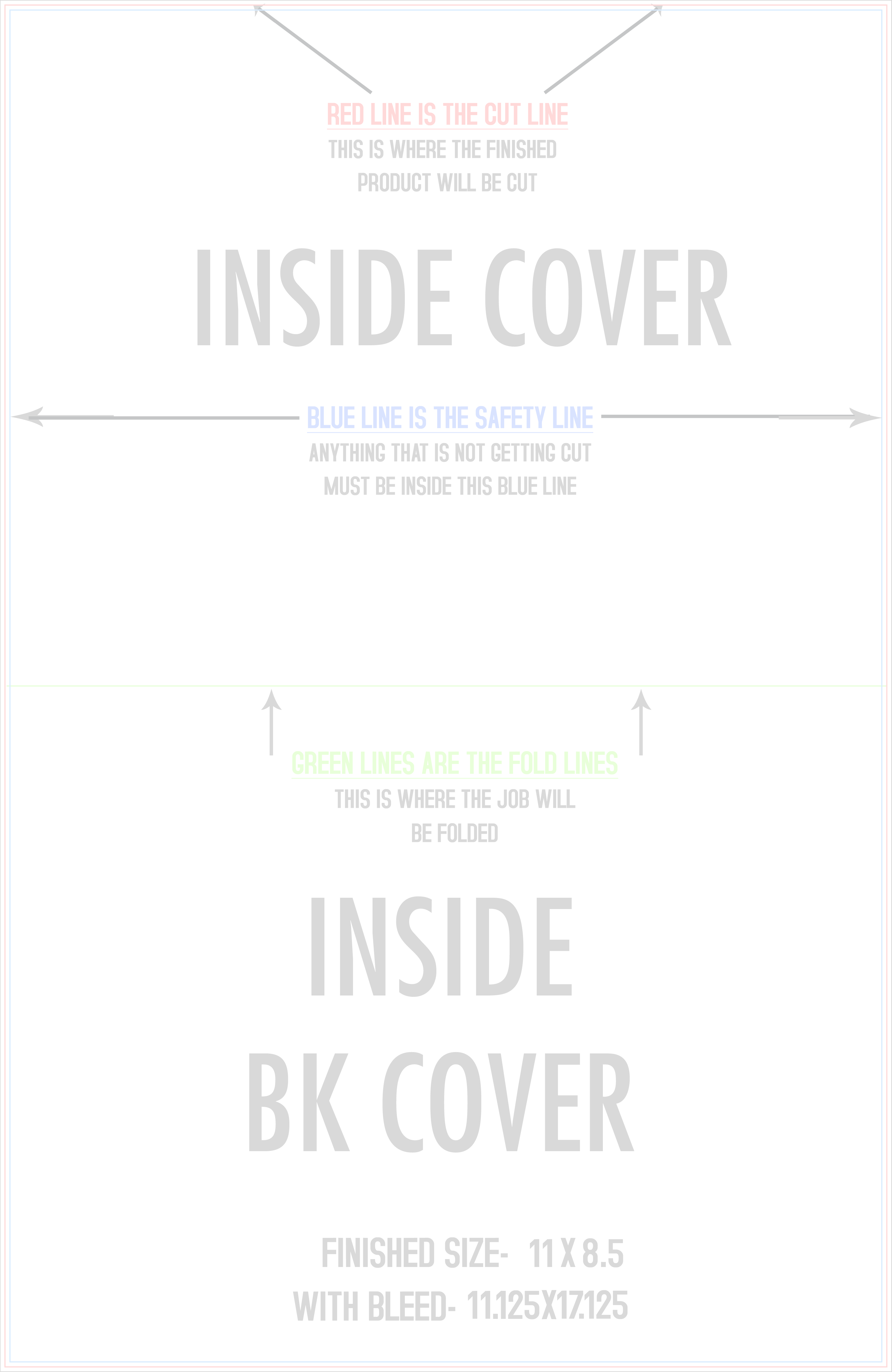 Booklets 11" x 17" Inside (Vertical) template