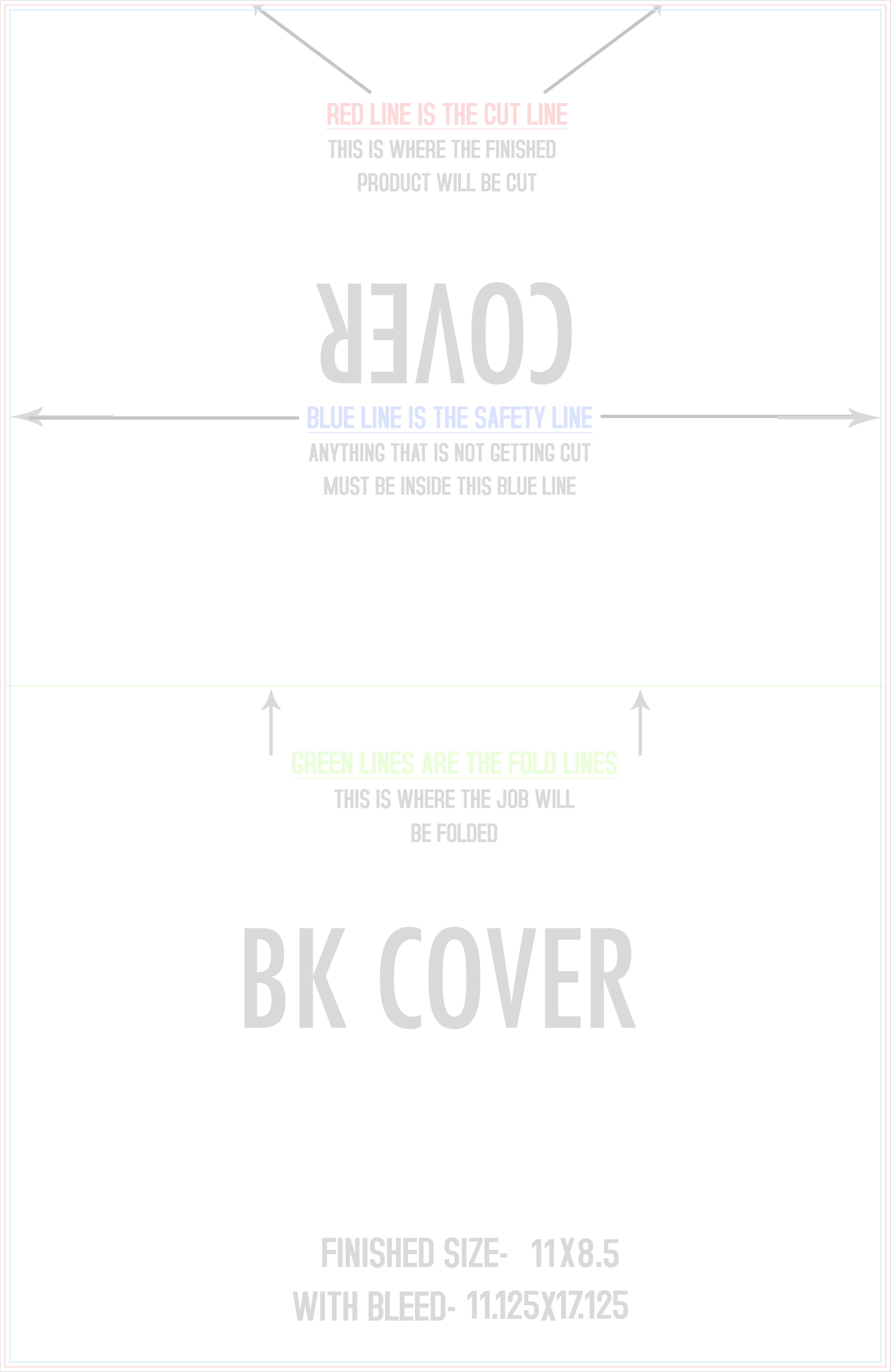 Booklets 11" x 17" Outside (Vertical) template