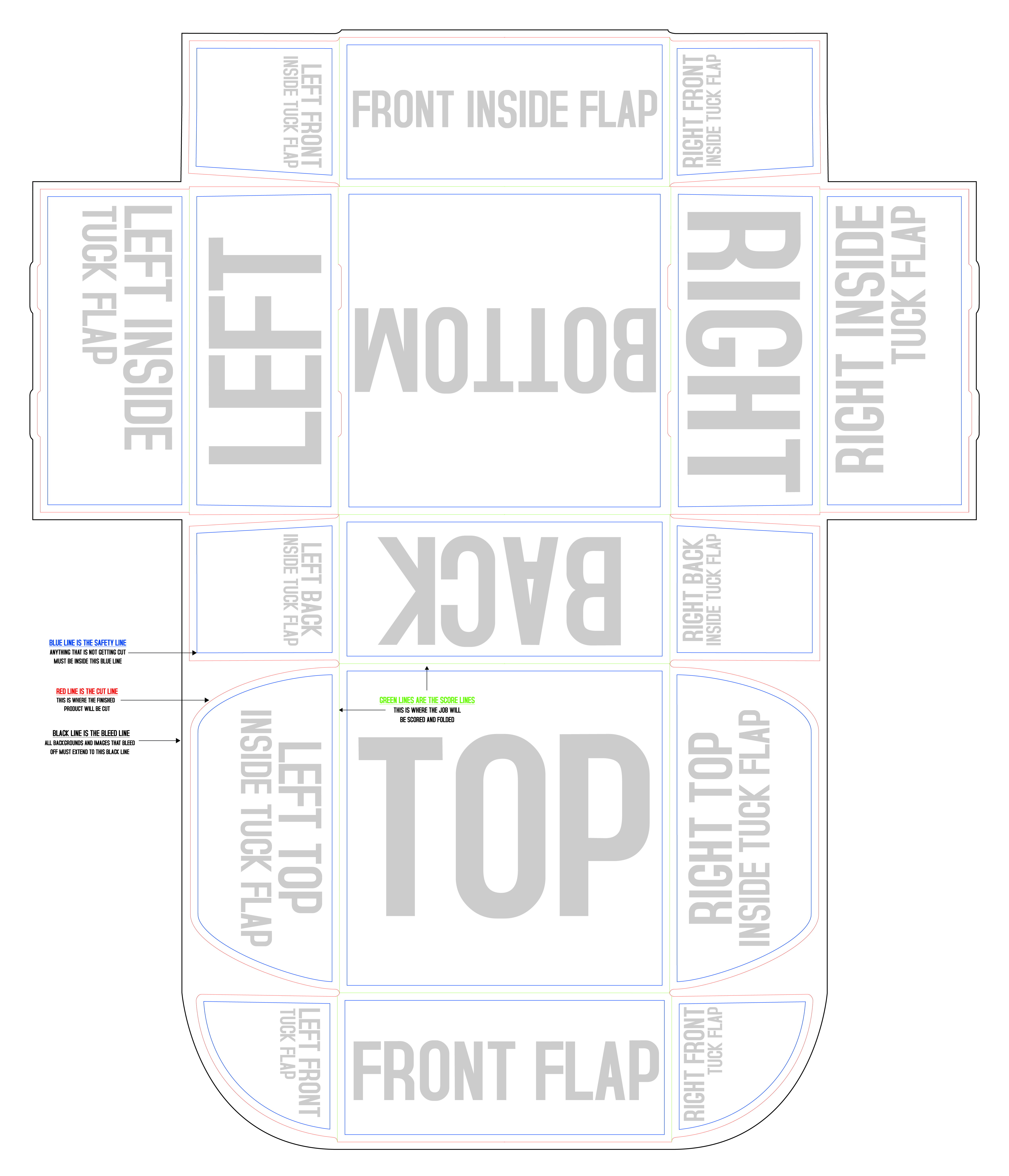 Boxes & Packaging 5.5" x 5.5" x 2.625" Horizontal template