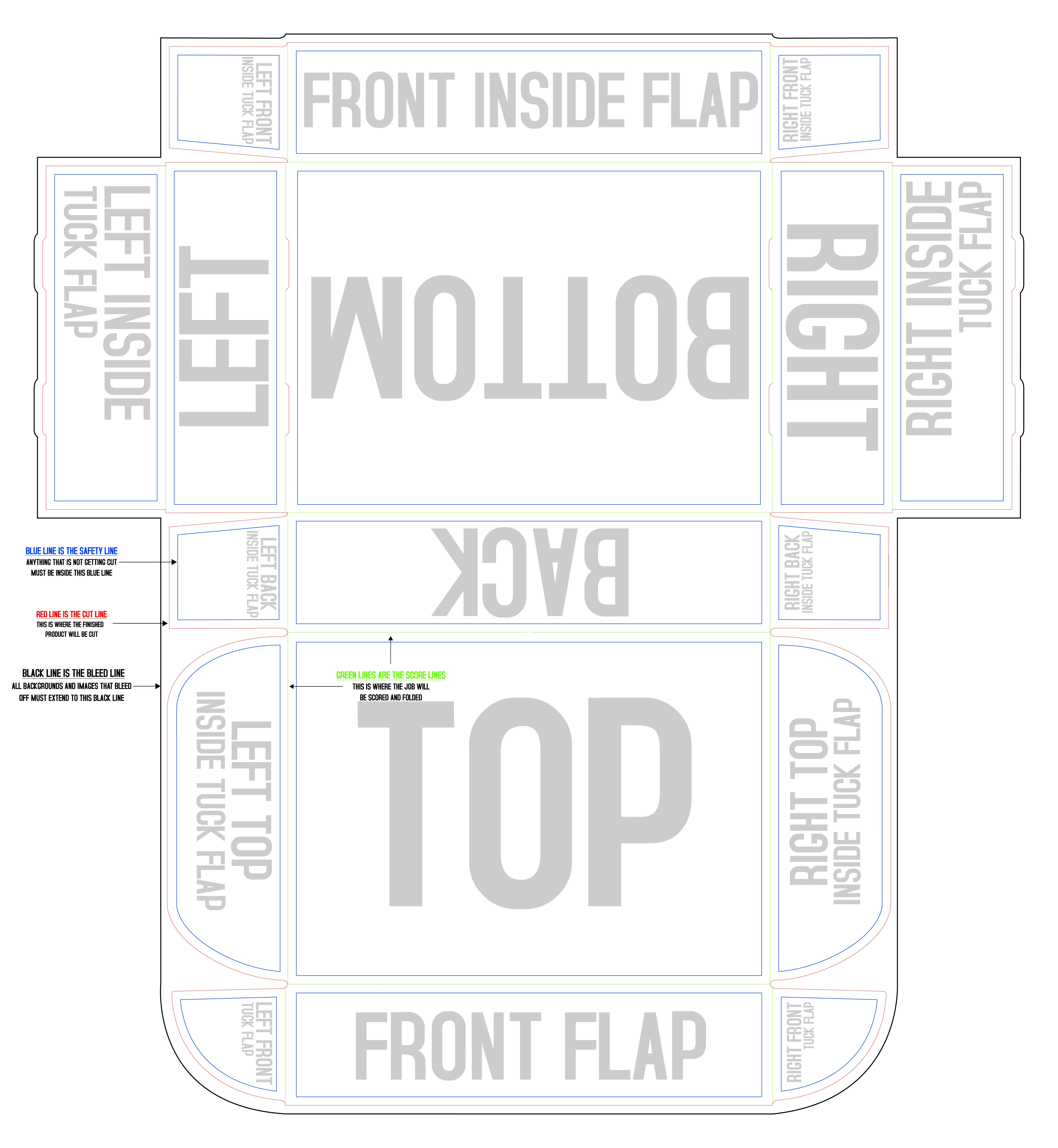 Boxes & Packaging 5" x 7" x 1.75" Horizontal template