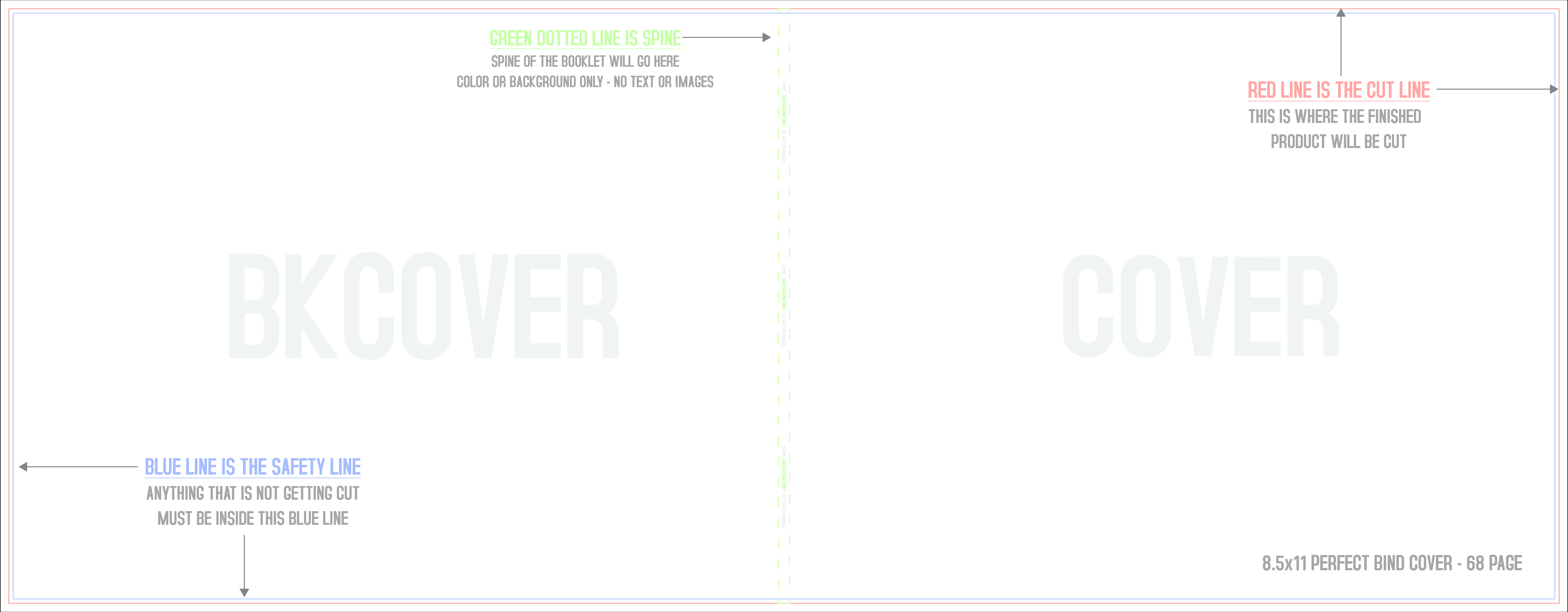 Catalogs 8.5" x 11" Perfect Bound 68 Pages Cover/Outside (Landscape) template