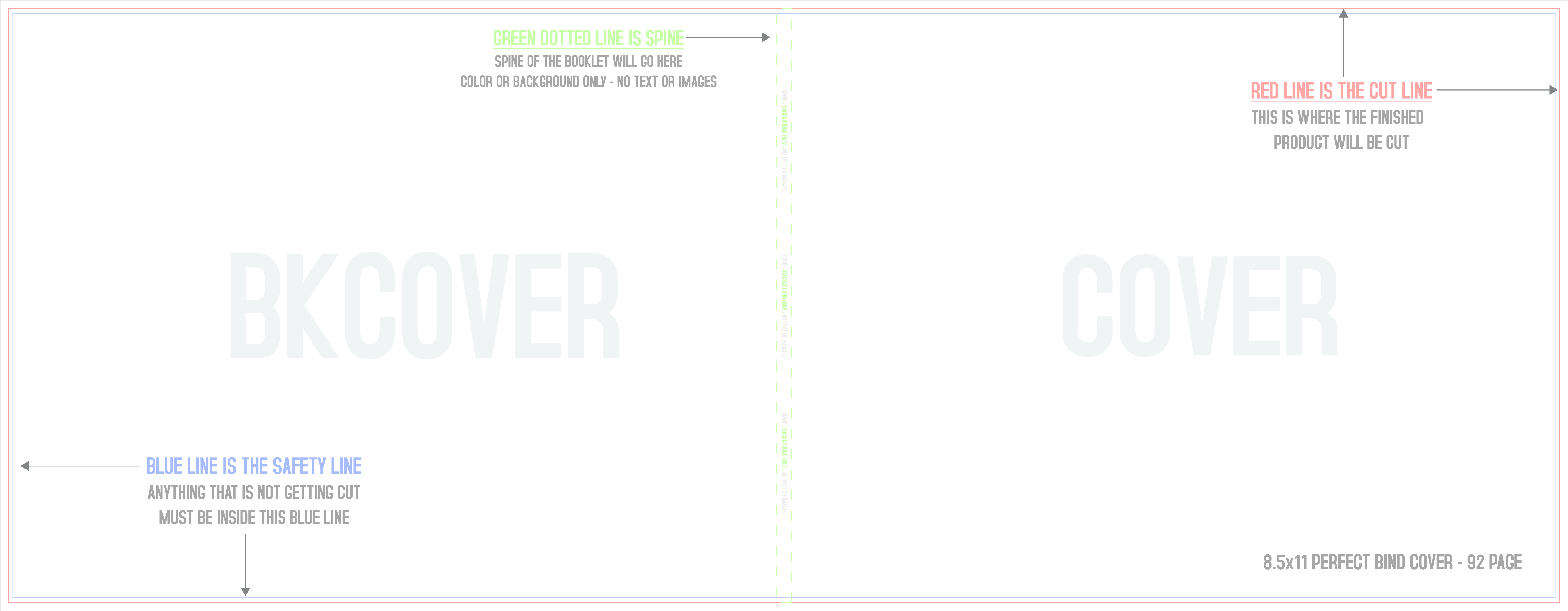 Catalogs 8.5" x 11" Perfect Bound 92 Pages Cover/Outside (Landscape) template