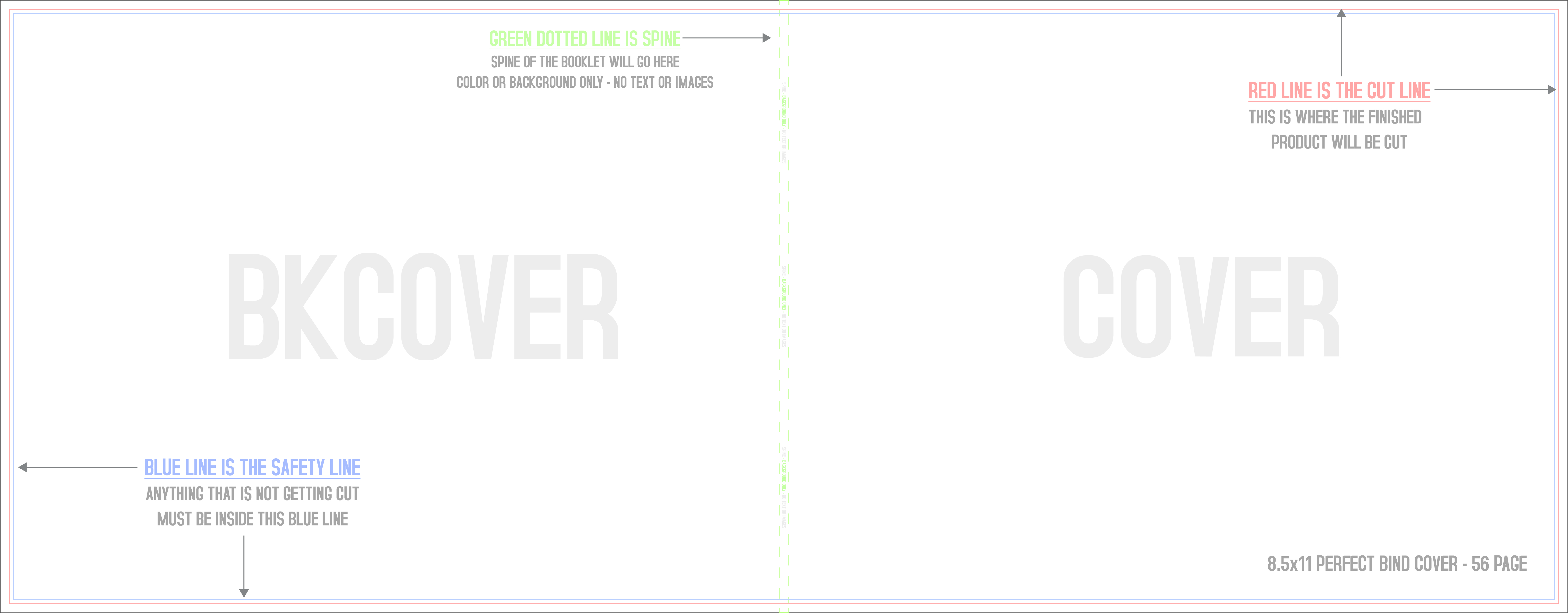 Catalogs 8.5" x 11" Perfect Bound 56 Pages Cover/Outside (Landscape) template
