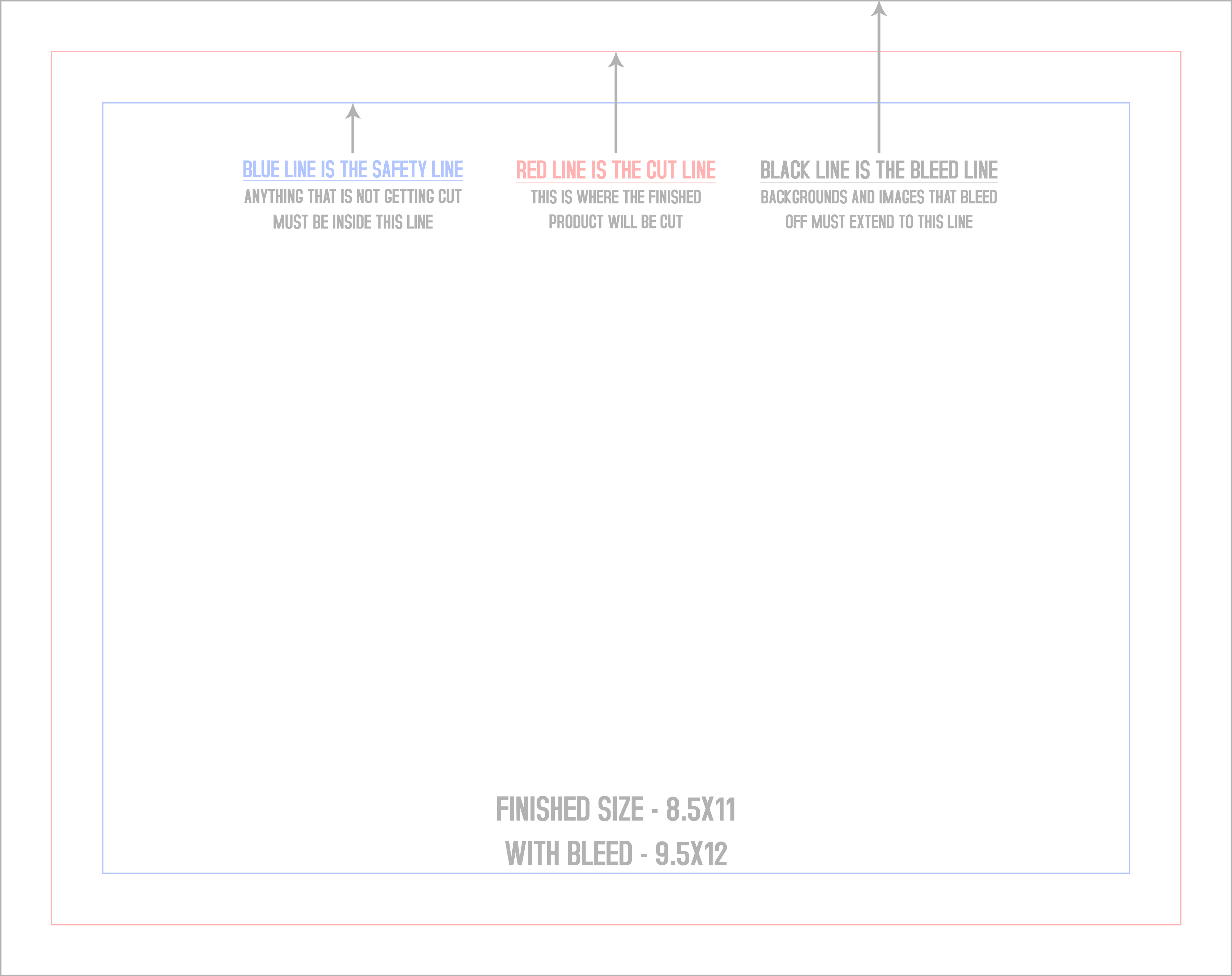 Counter Cards 8.5" x 11" Horizontal template