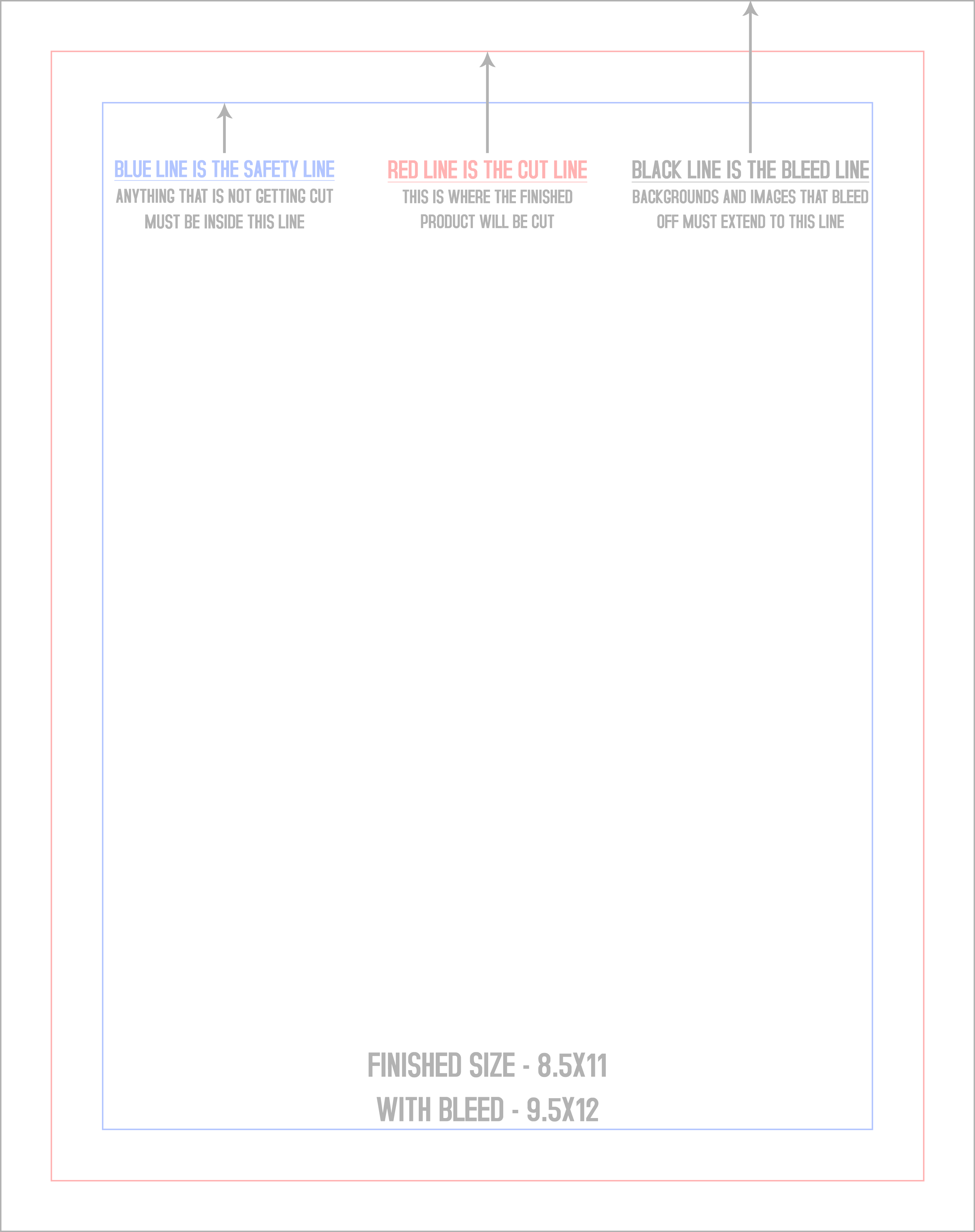 Counter Cards 8.5" x 11" Vertical template