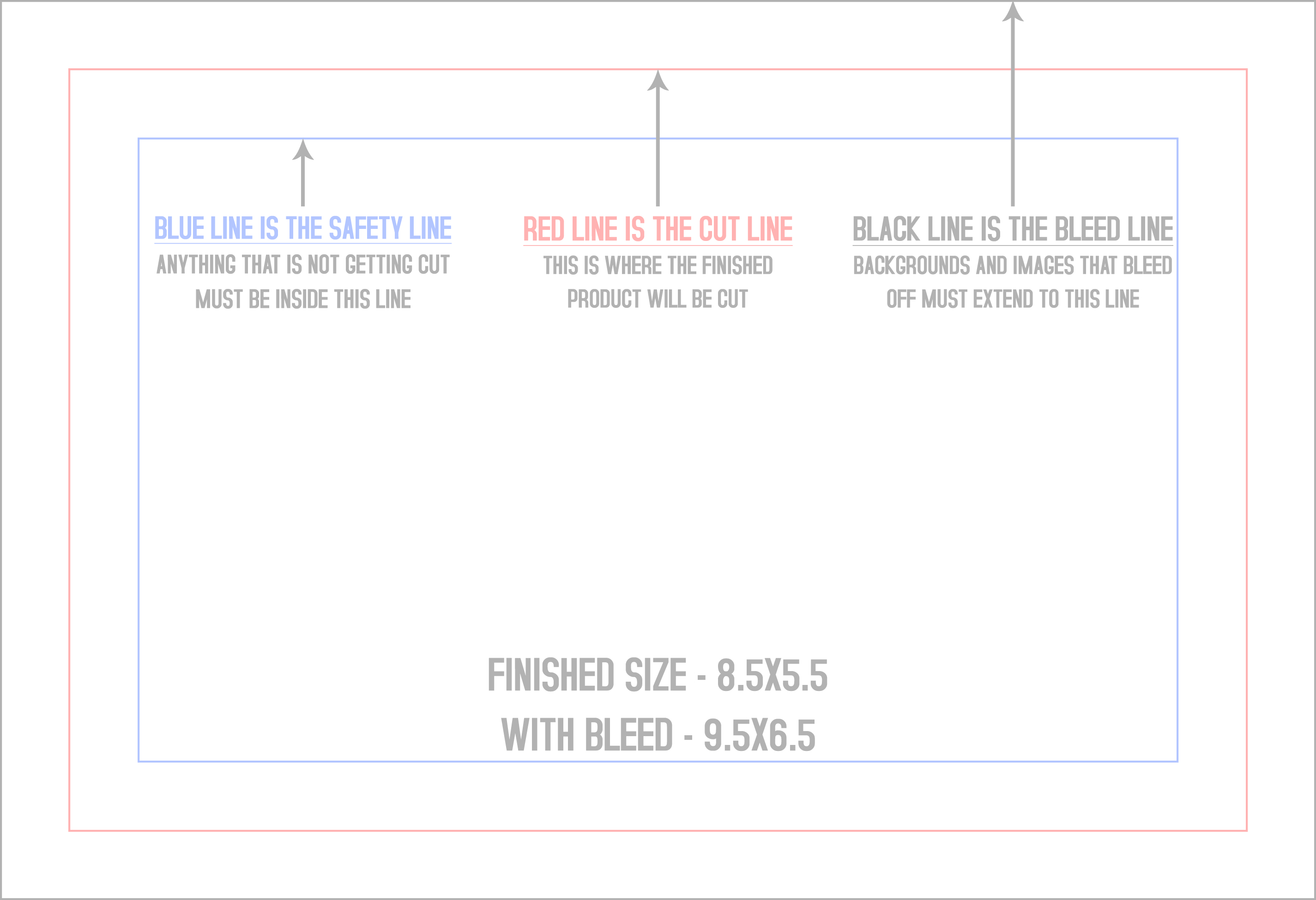 Counter Cards 5.5" x 8.5" Horizontal template