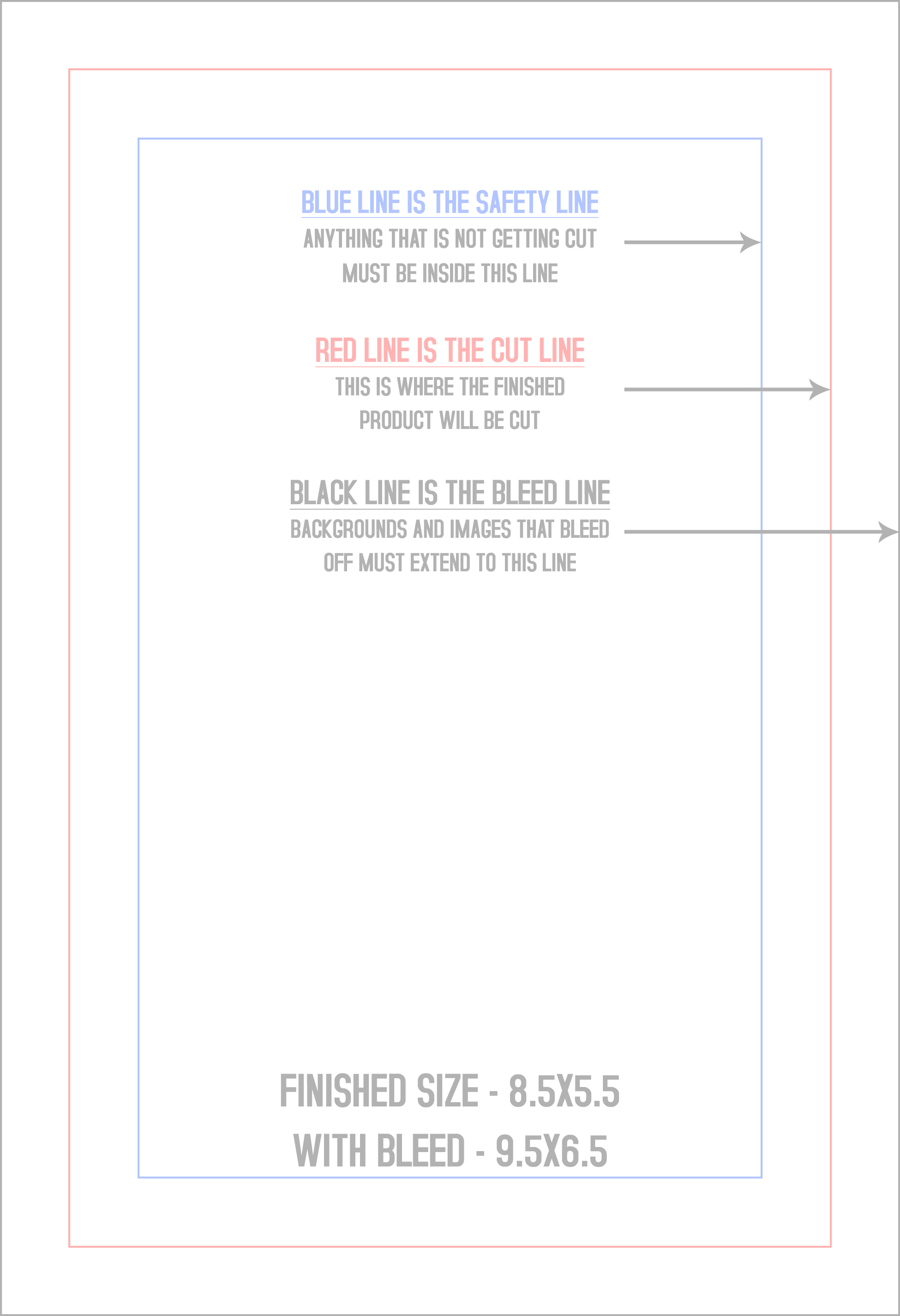 Counter Cards 5.5" x 8.5" Vertical template