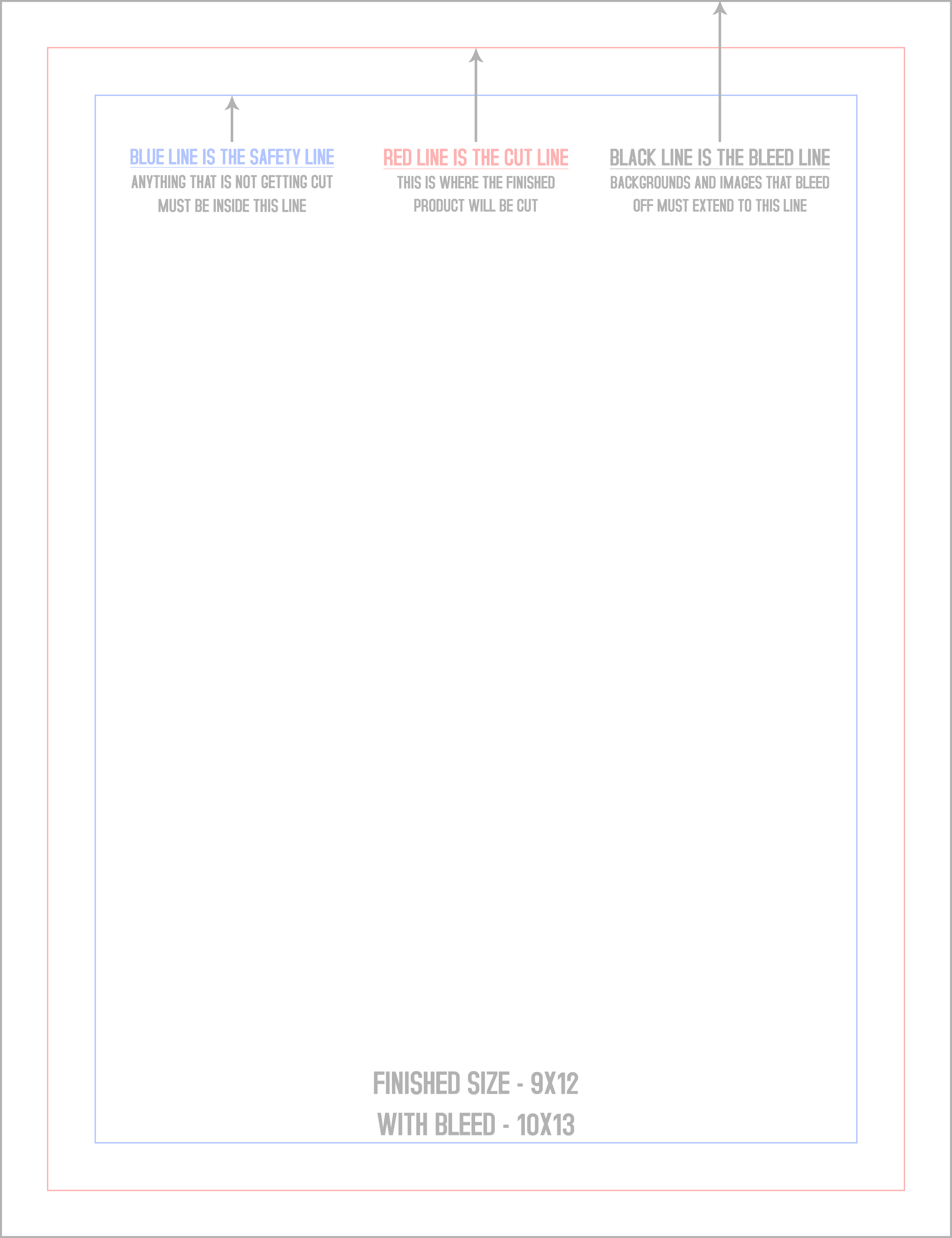 Counter Cards 9" x 12" Vertical template