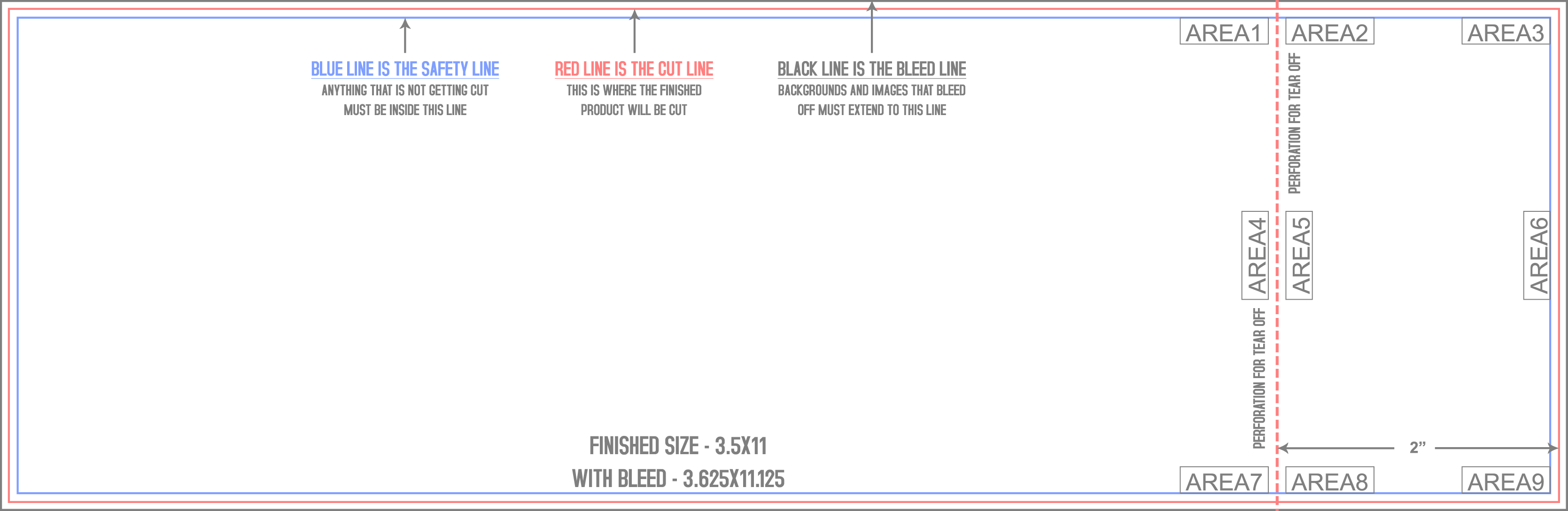 Event Tickets 3.5" x 11" Front (Horizontal) template
