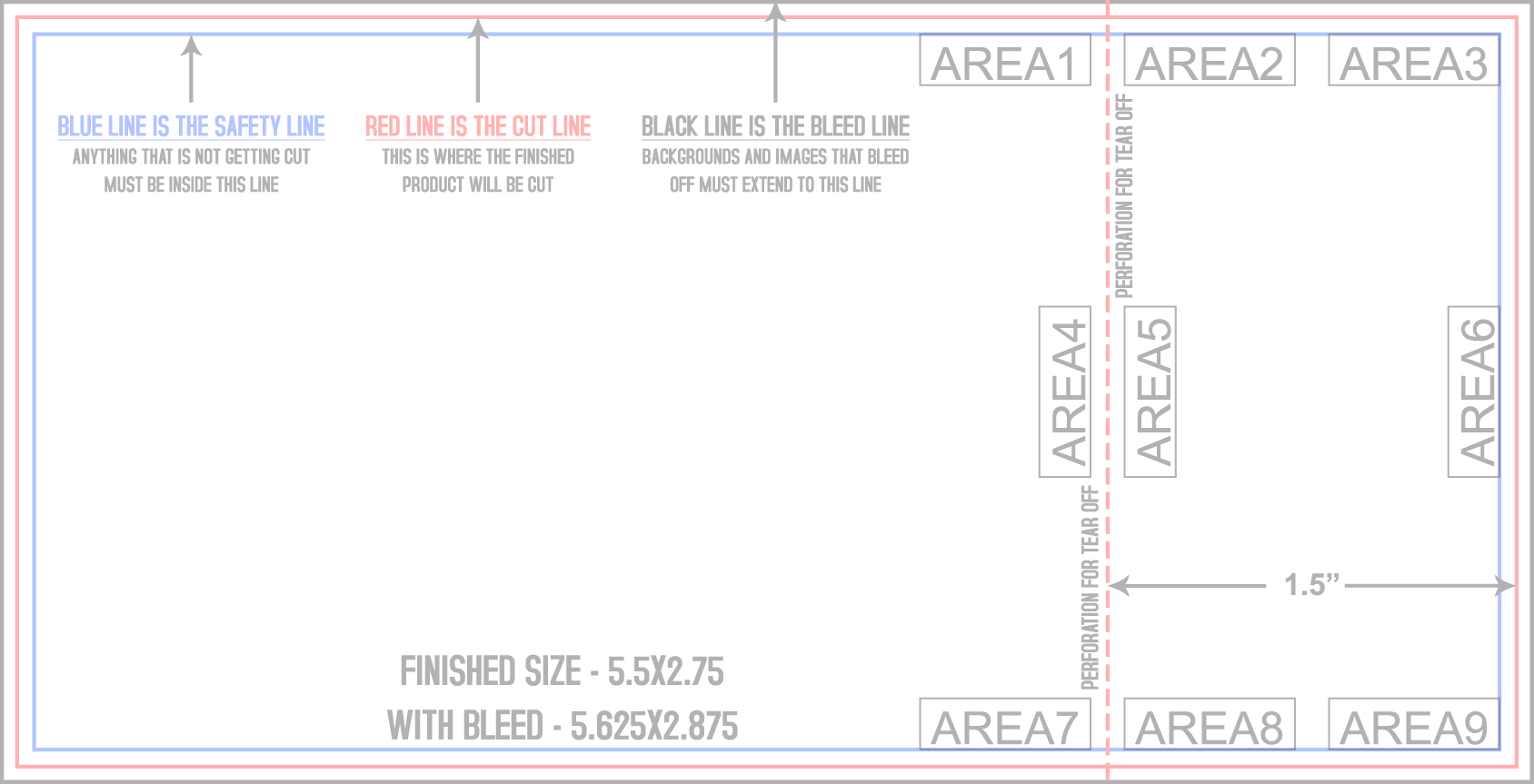 Event Tickets 2.75" x 5.5" Front (Horizontal) template