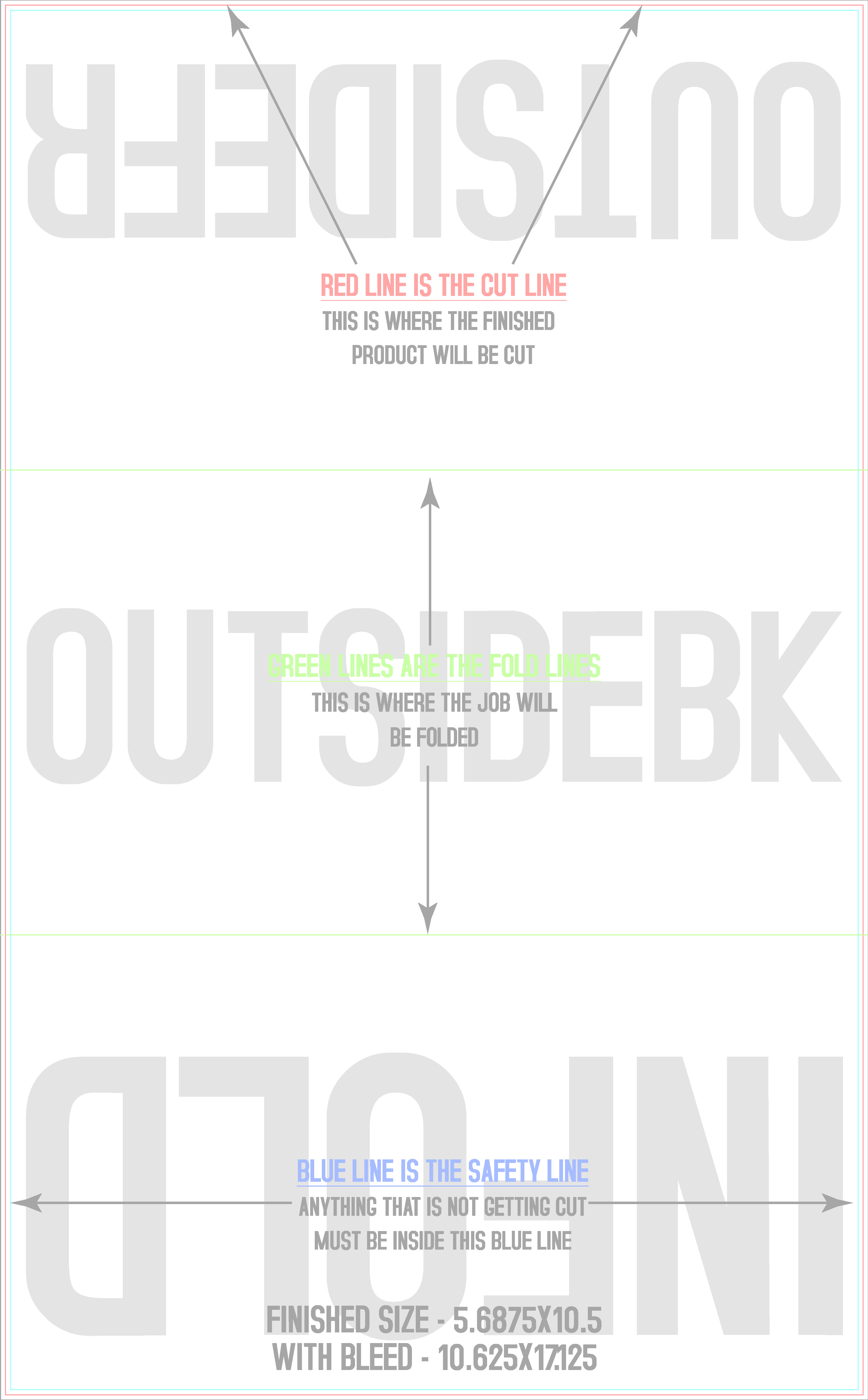 Flyers and Brochures 10.5" x 17" Tri Fold Front/Outside (Vertical) template