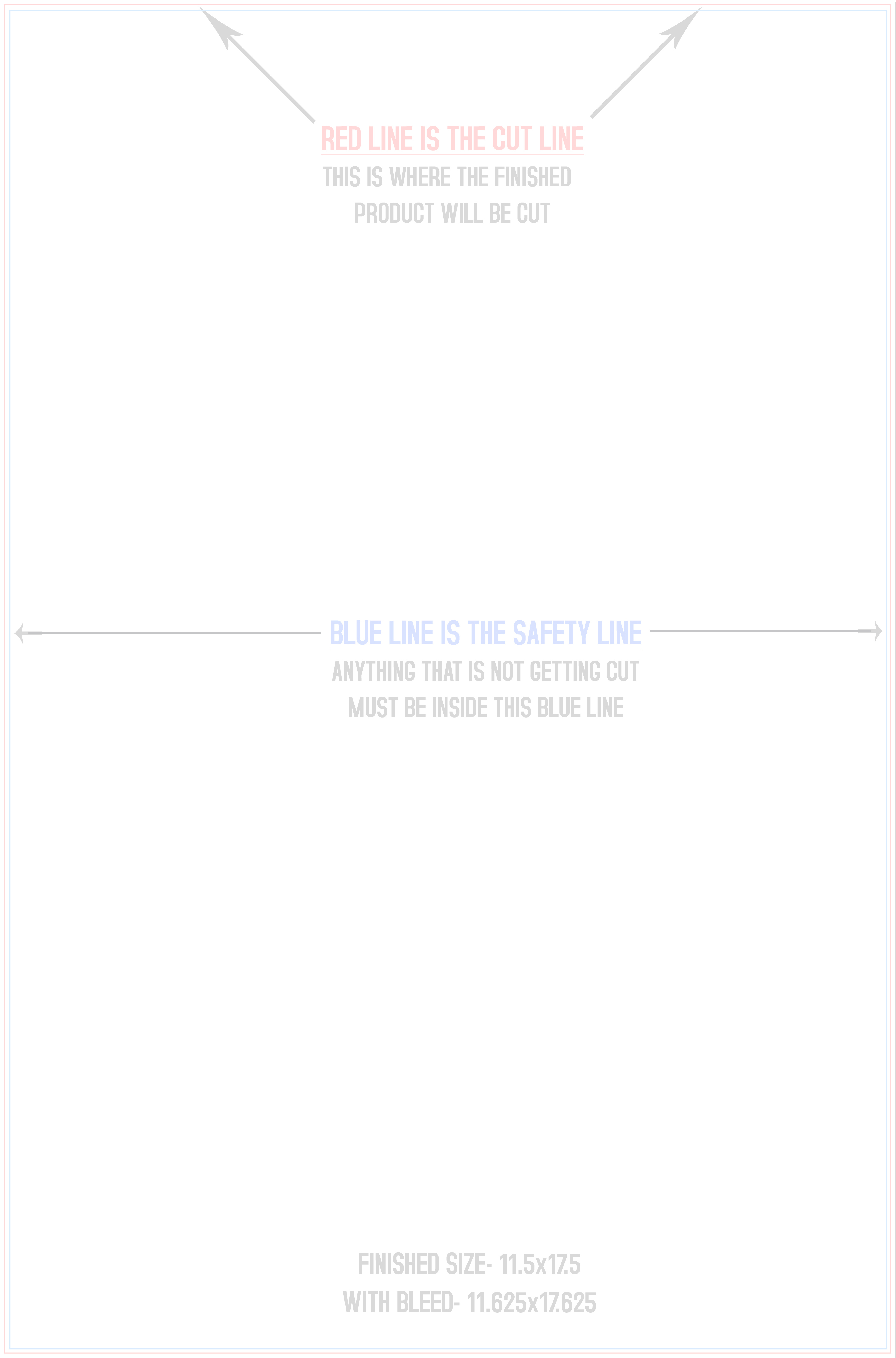 Flyers and Brochures 11.5" x 17.5" Vertical template