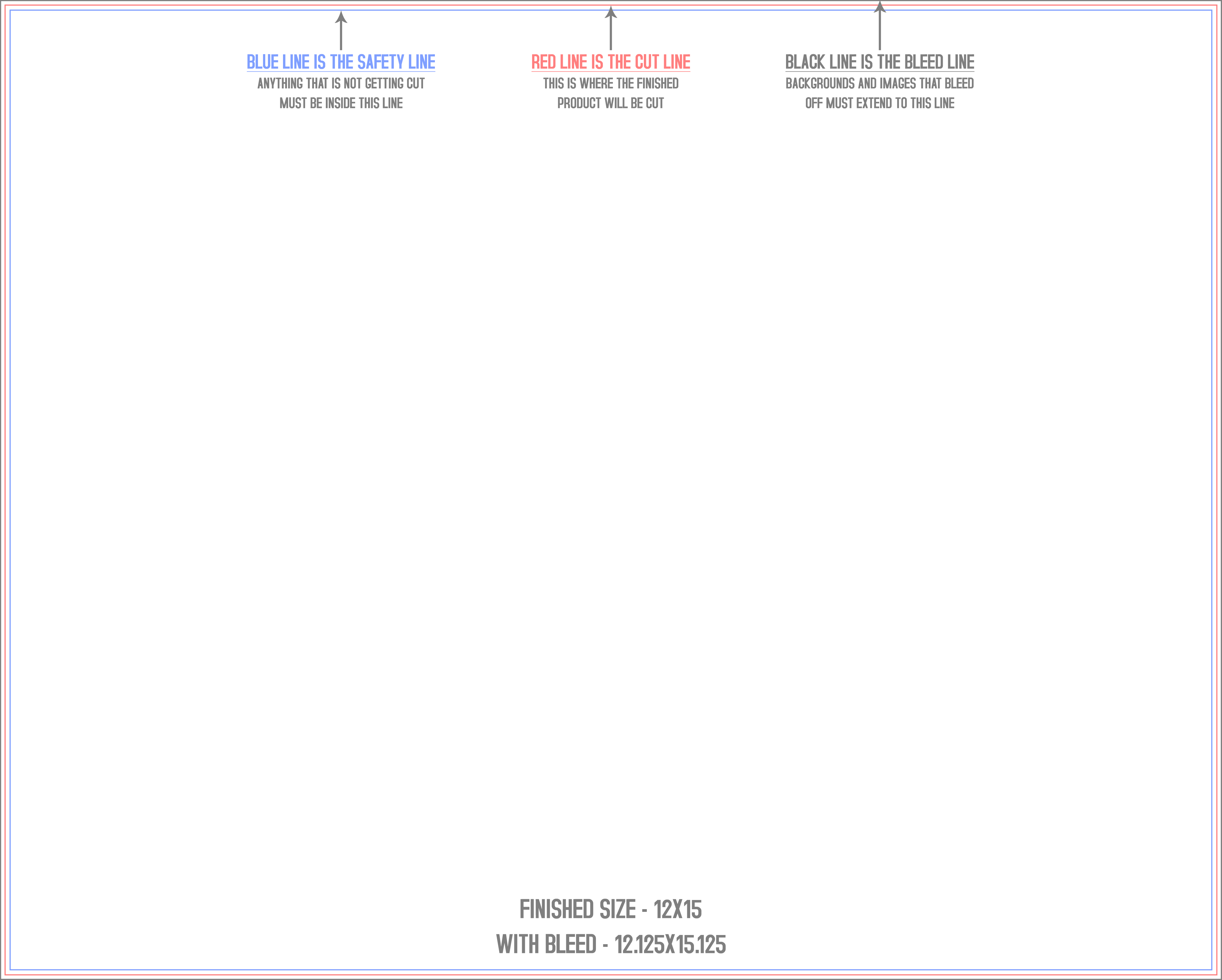 Flyers and Brochures 12" x 15" Flat (Horizontal) template