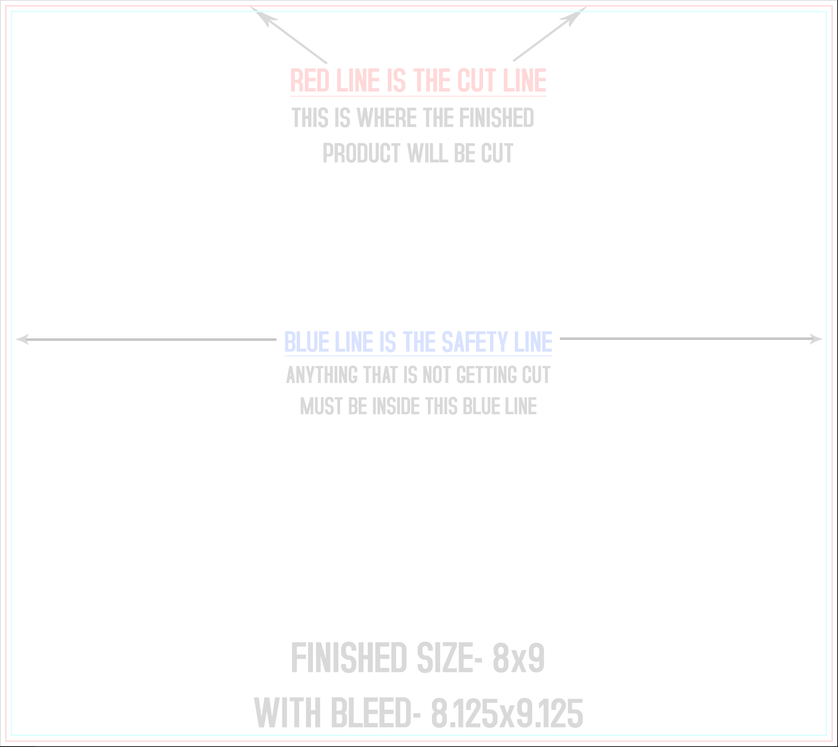 Flyers and Brochures 8" x 9" Flat (Horizontal) template