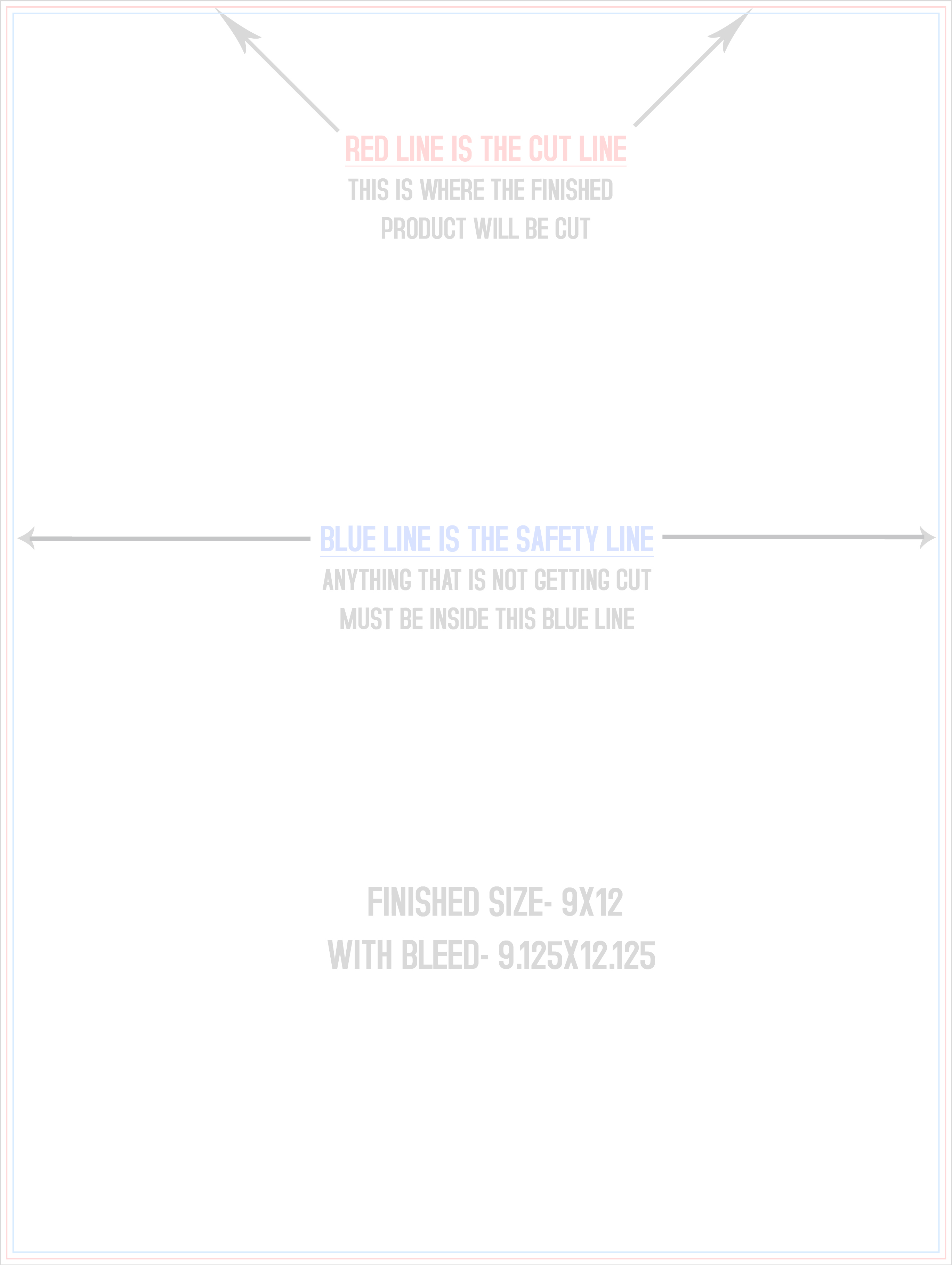 Flyers and Brochures 9" x 12" Vertical template
