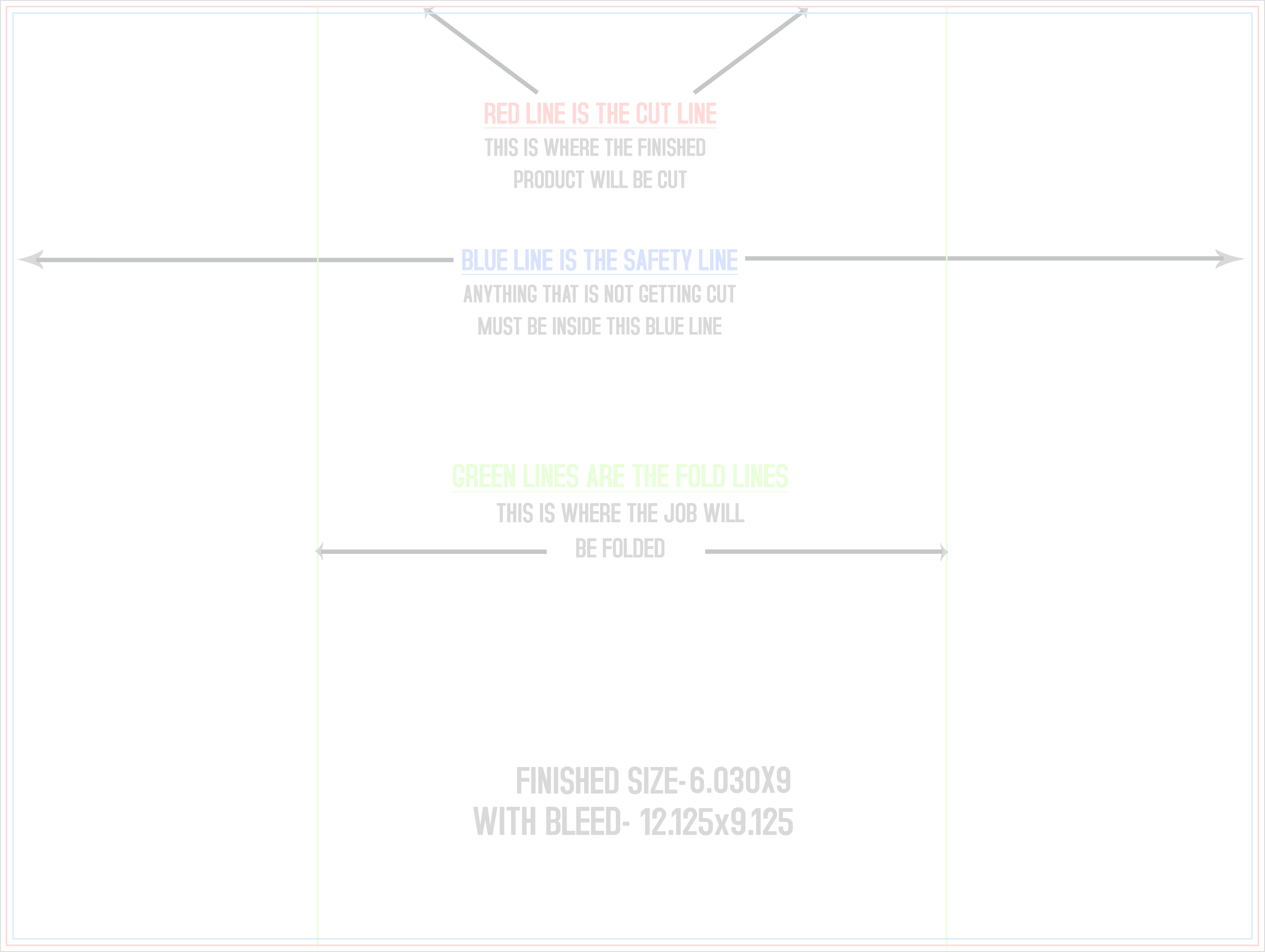 Flyers and Brochures 9" x 12" Gate Fold template