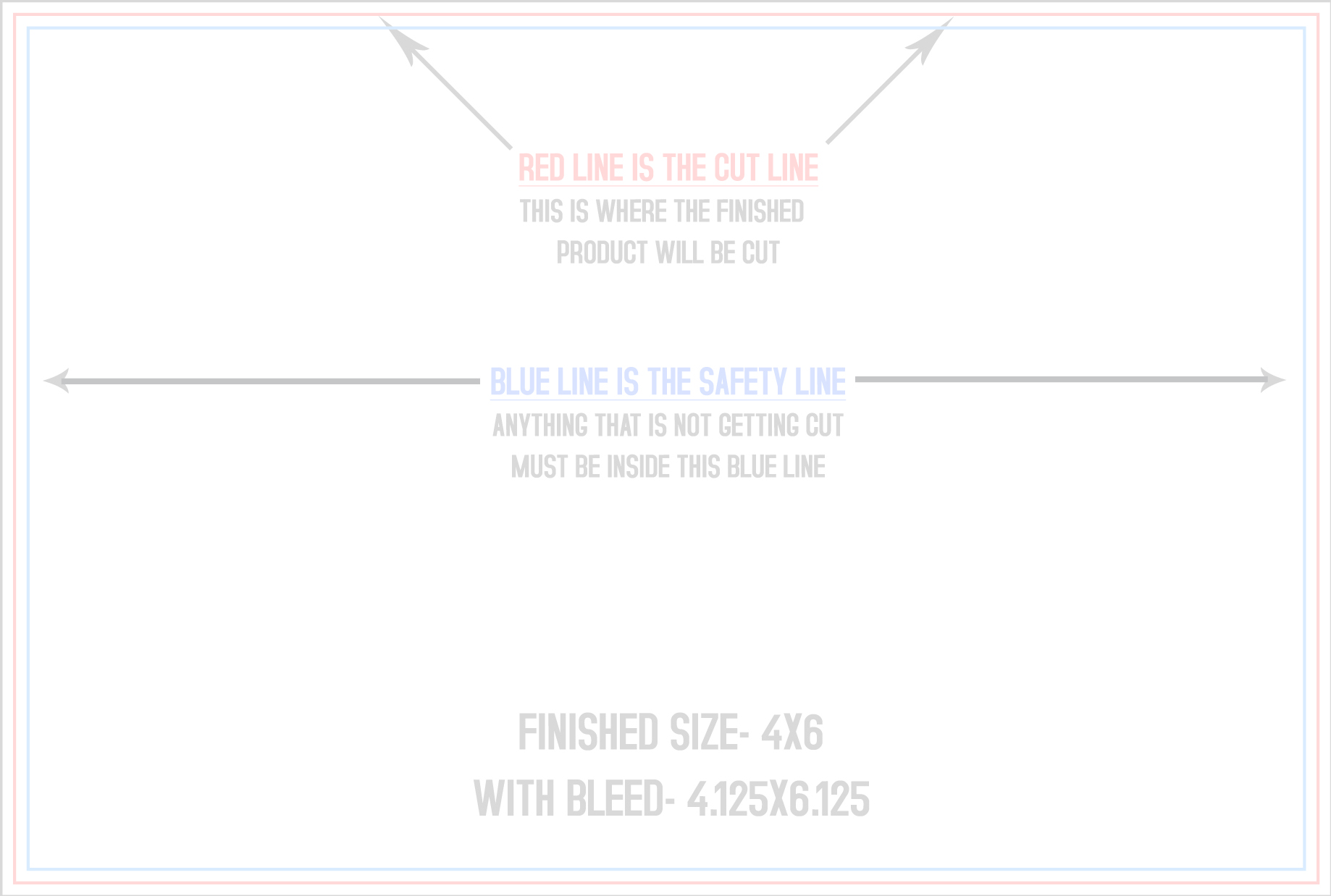 Flyers and Brochures 4" x 6" Horizontal template