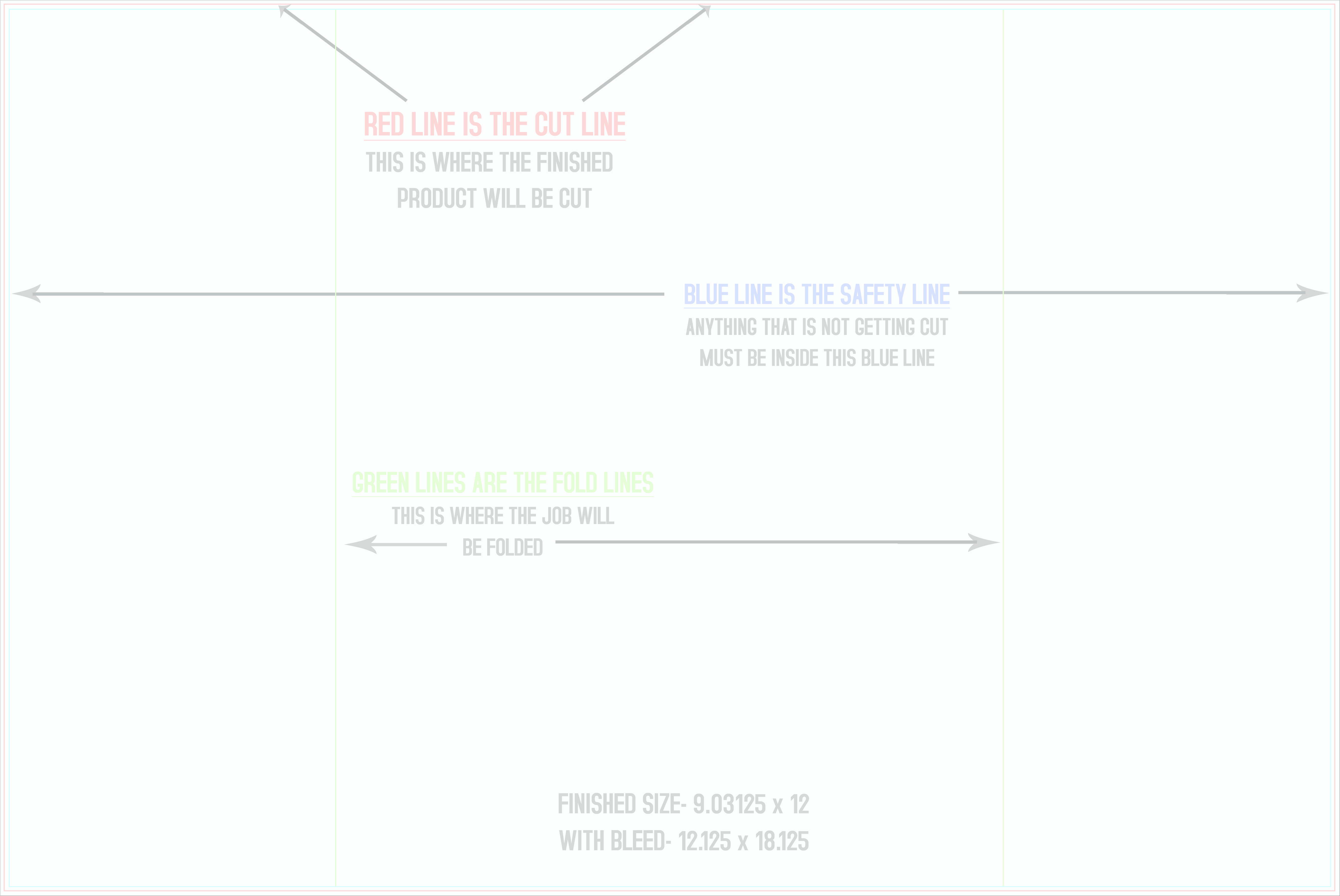 Flyers and Brochures 12" x 18" Gate Fold template