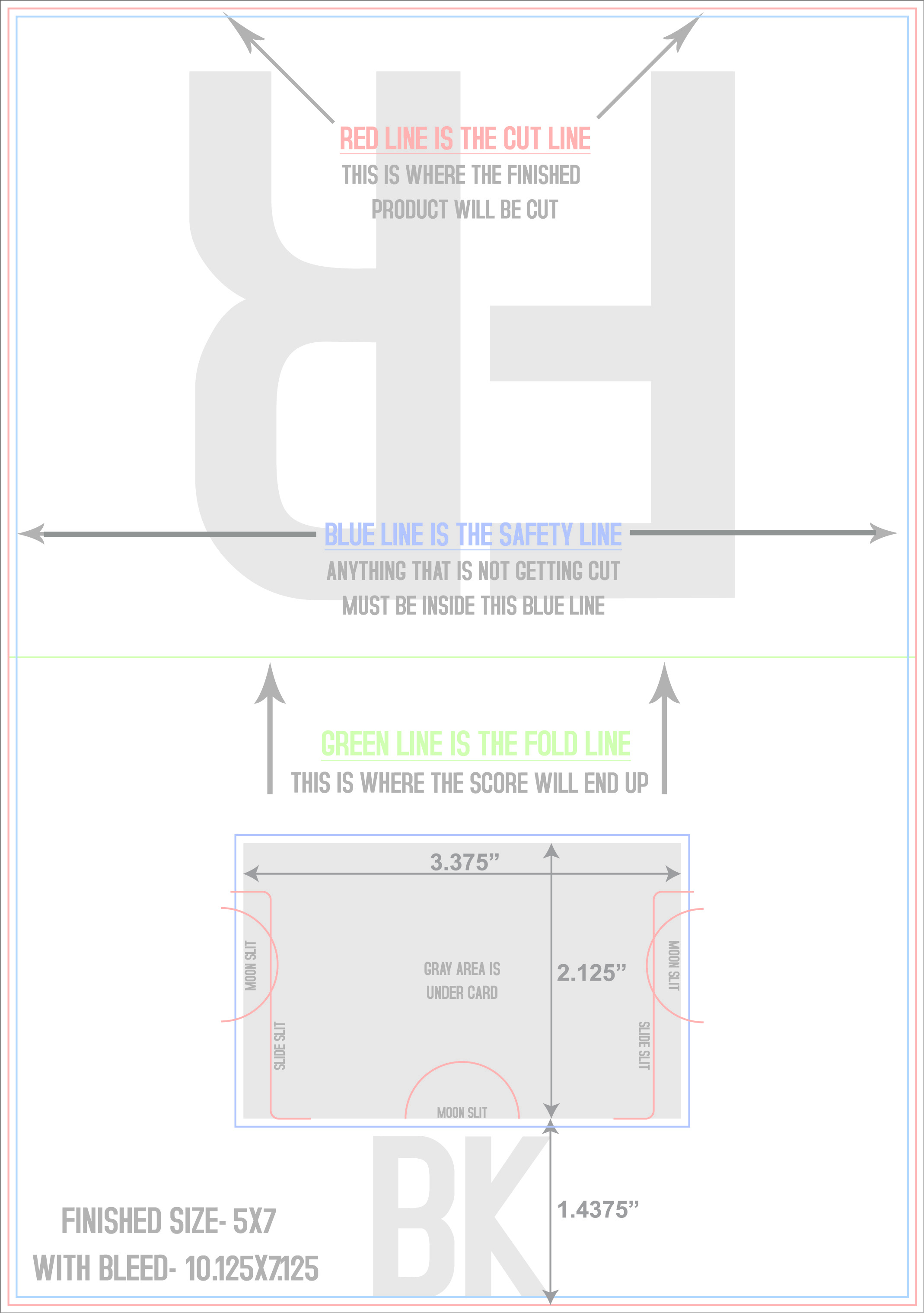 Greeting Cards 7" x 10" Gift Card Holders Front/Outside (Vertical) template