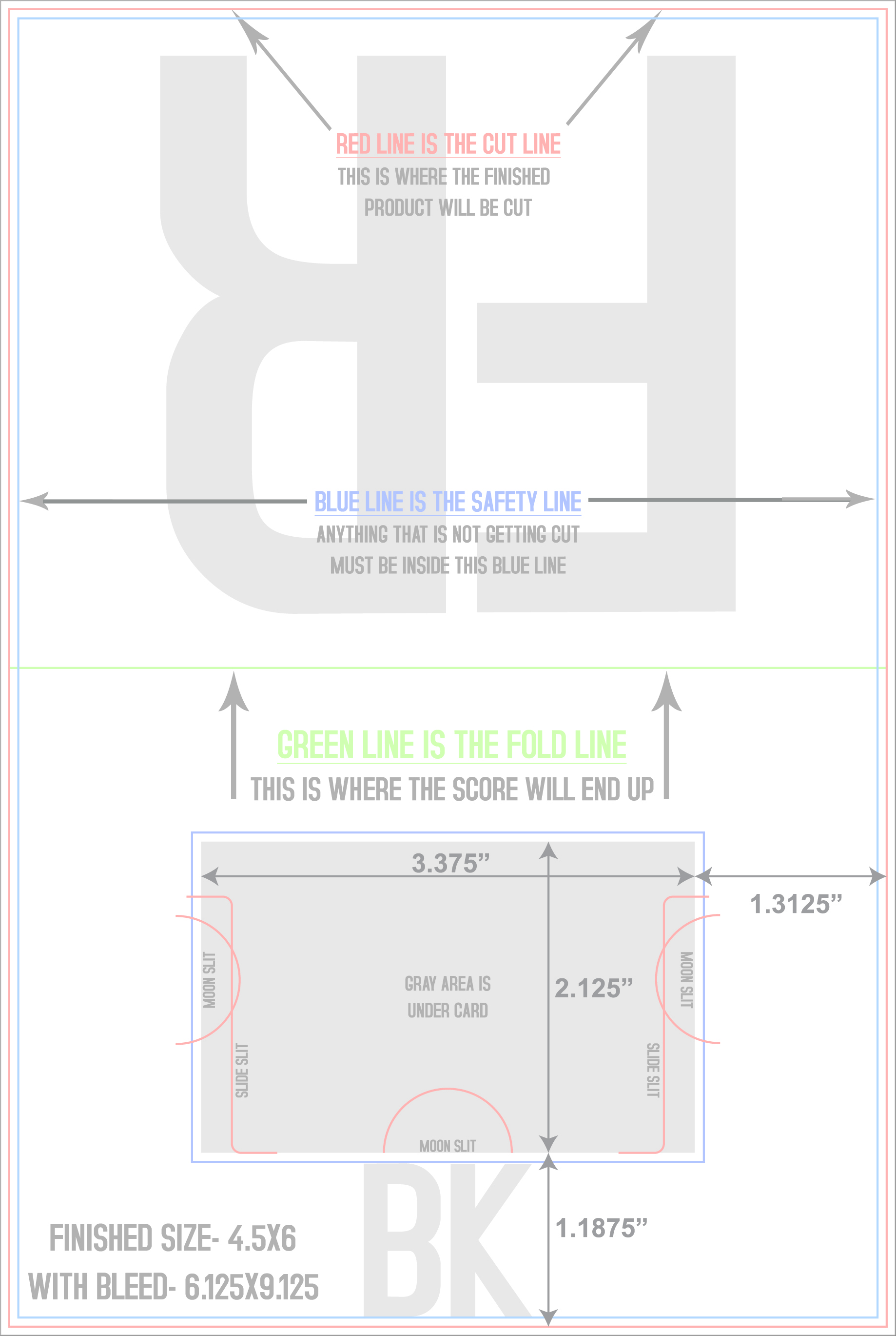 Greeting Cards 6" x 9" Gift Card Holders Front/Outside (Vertical) template