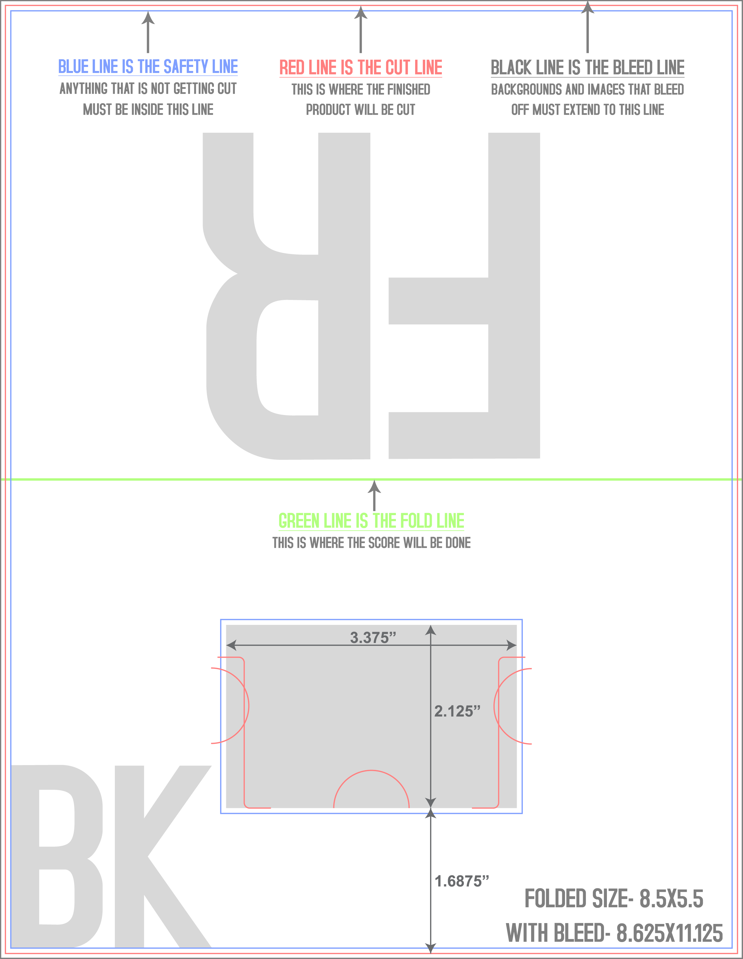 Greeting Cards 8.5" x 11" Gift Card Holders Front/Outside (Vertical) template