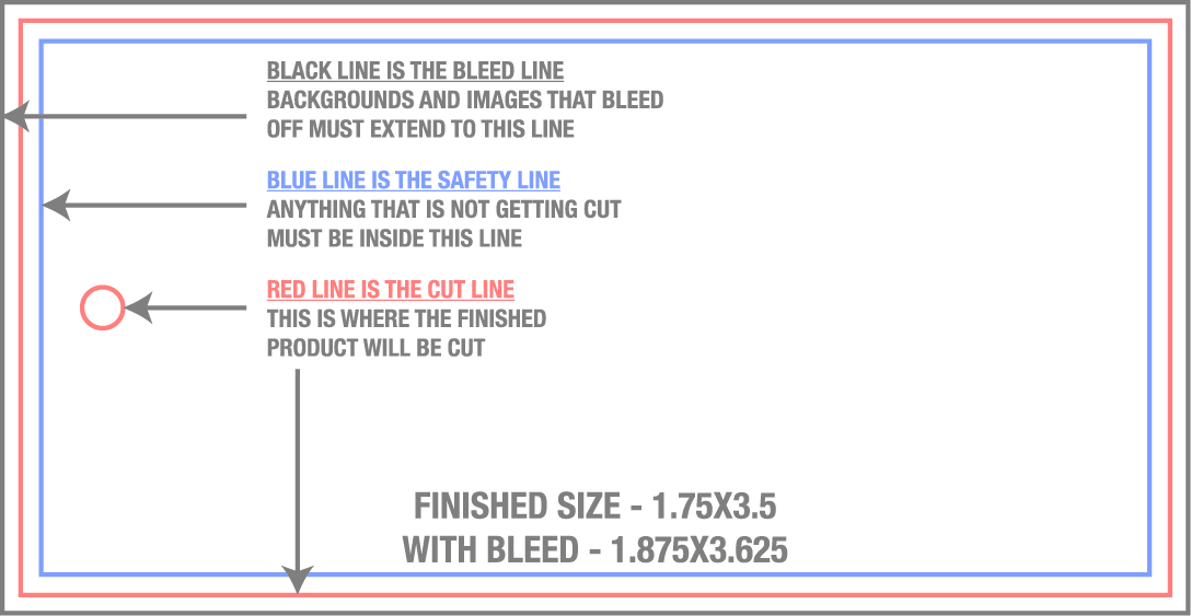 Hang Tags 1.75" x 3.5" Front (Horizontal) template