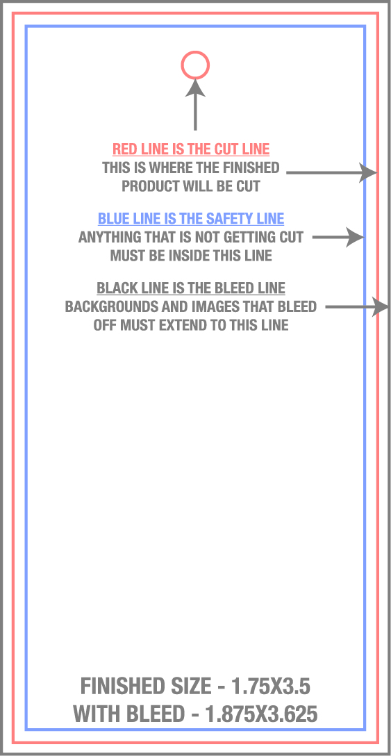 Hang Tags 1.75" x 3.5" 4/4 (Vertical) template