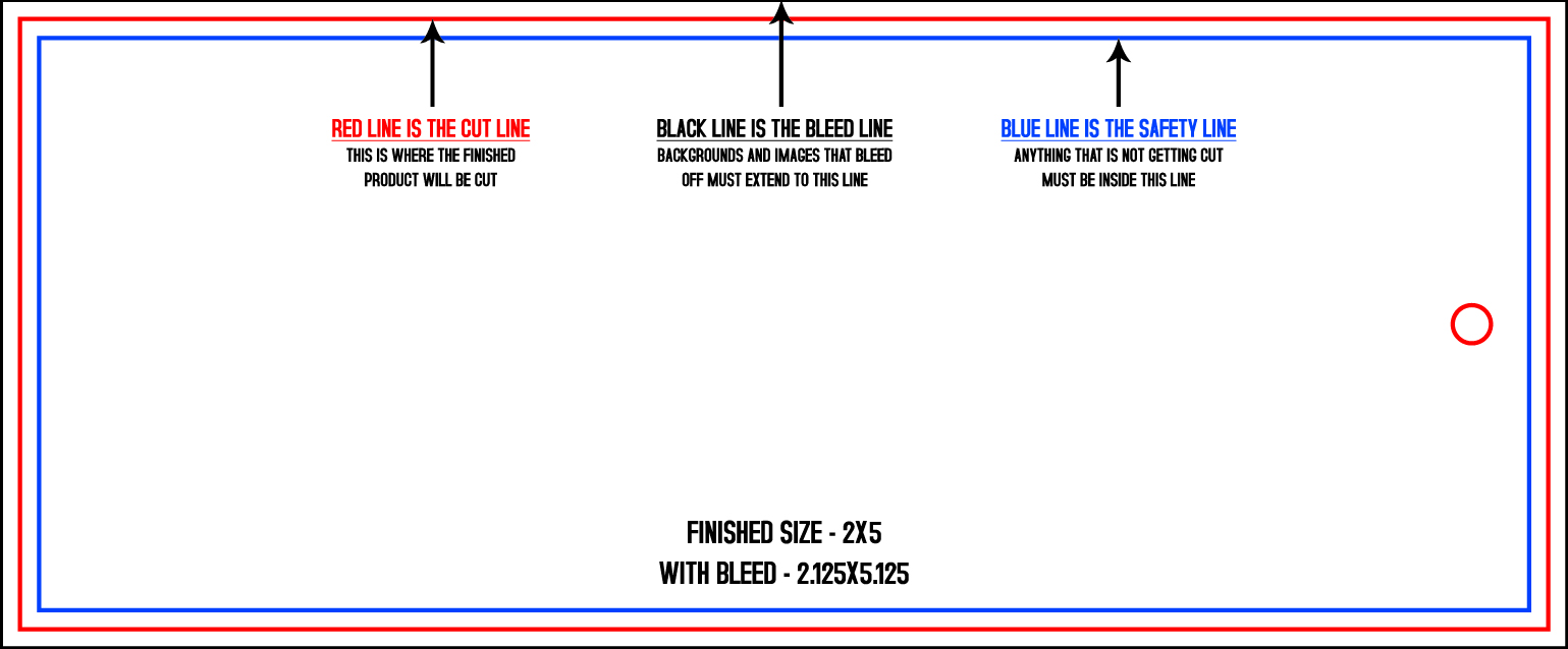 Hang Tags 2" x 5" Back (Horizontal) template