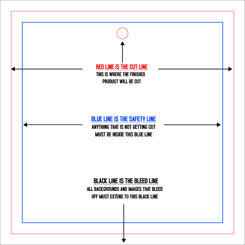 Hang Tags 2.5" x 2.5" Square template