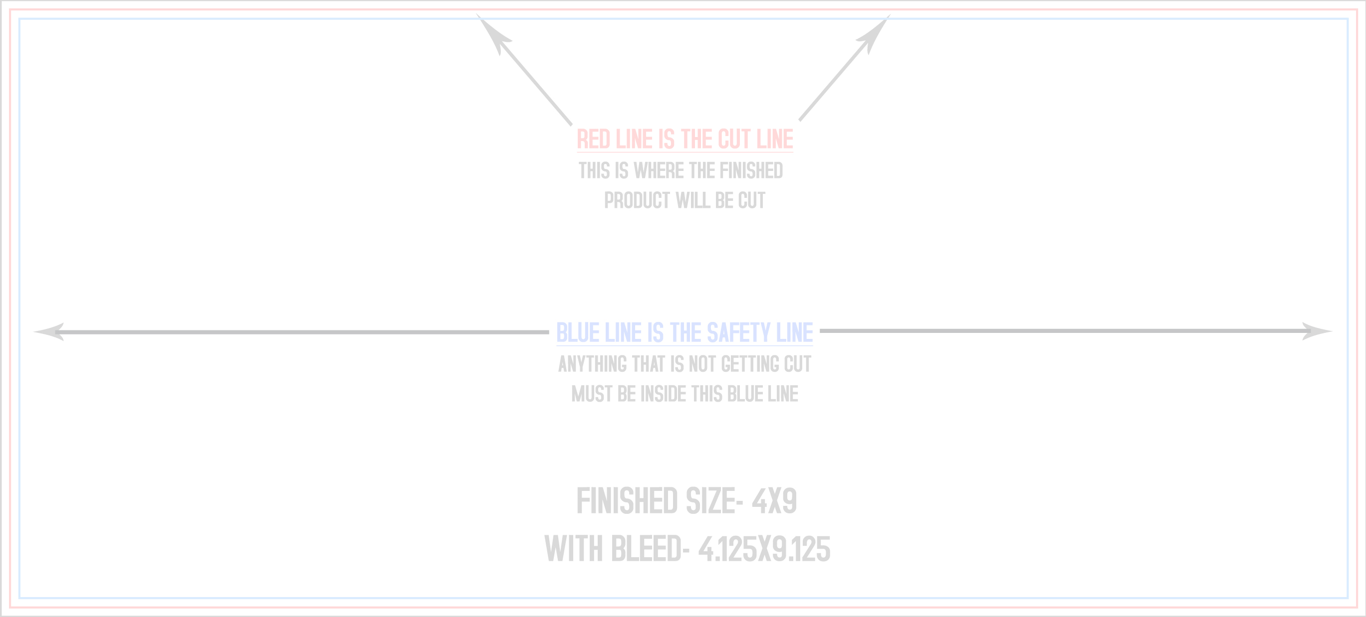Magnets 4" x 9" Horizontal template