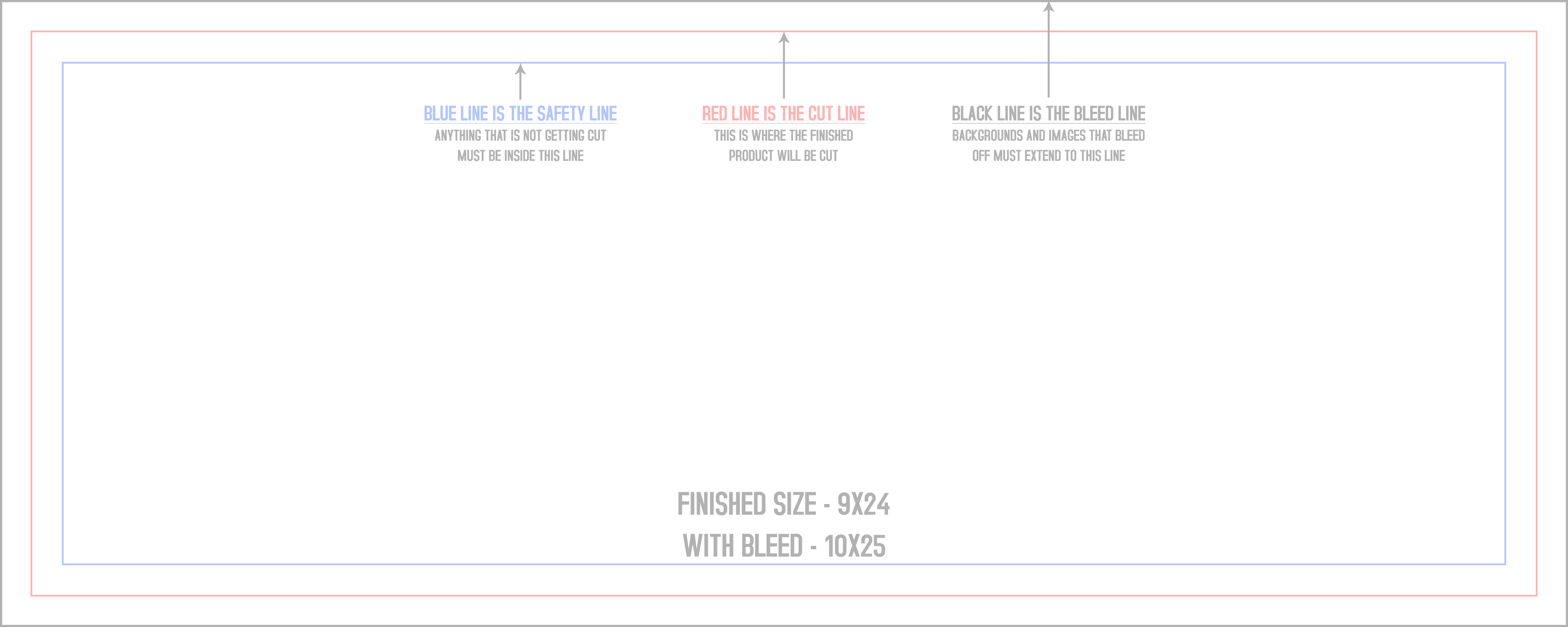 Magnets 9" x 24" Horizontal template