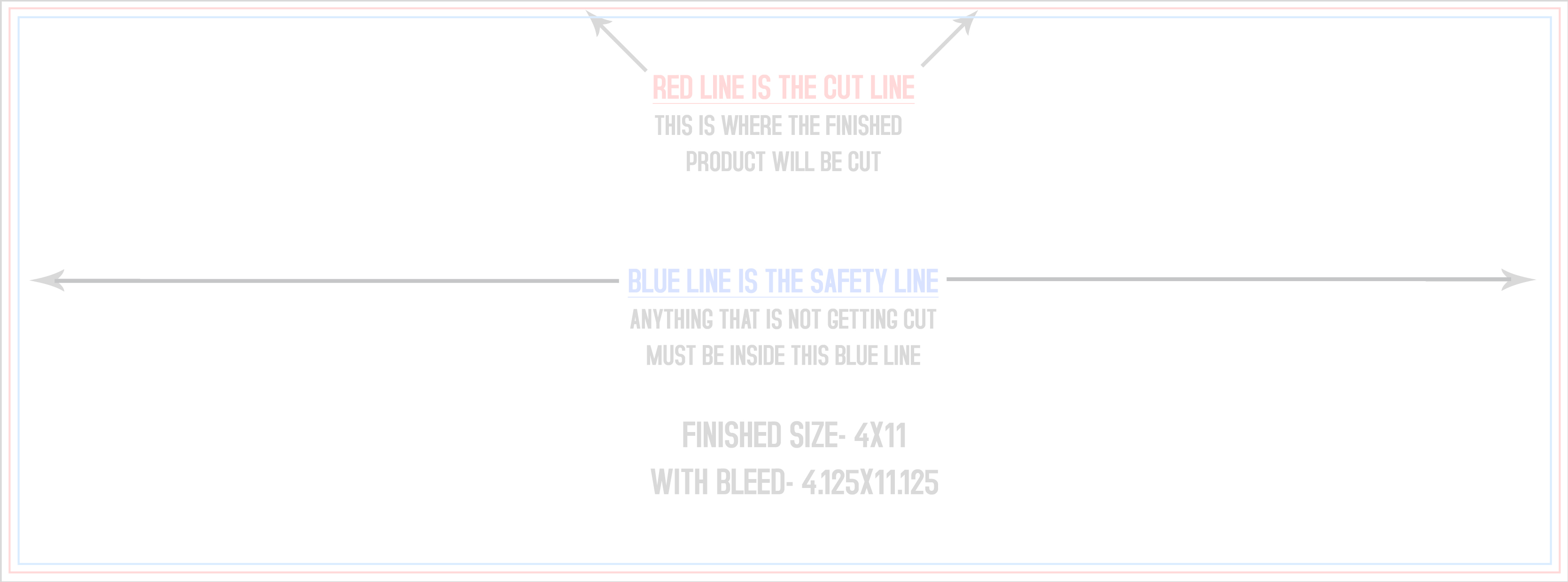 Magnets 4" x 11" Horizontal template