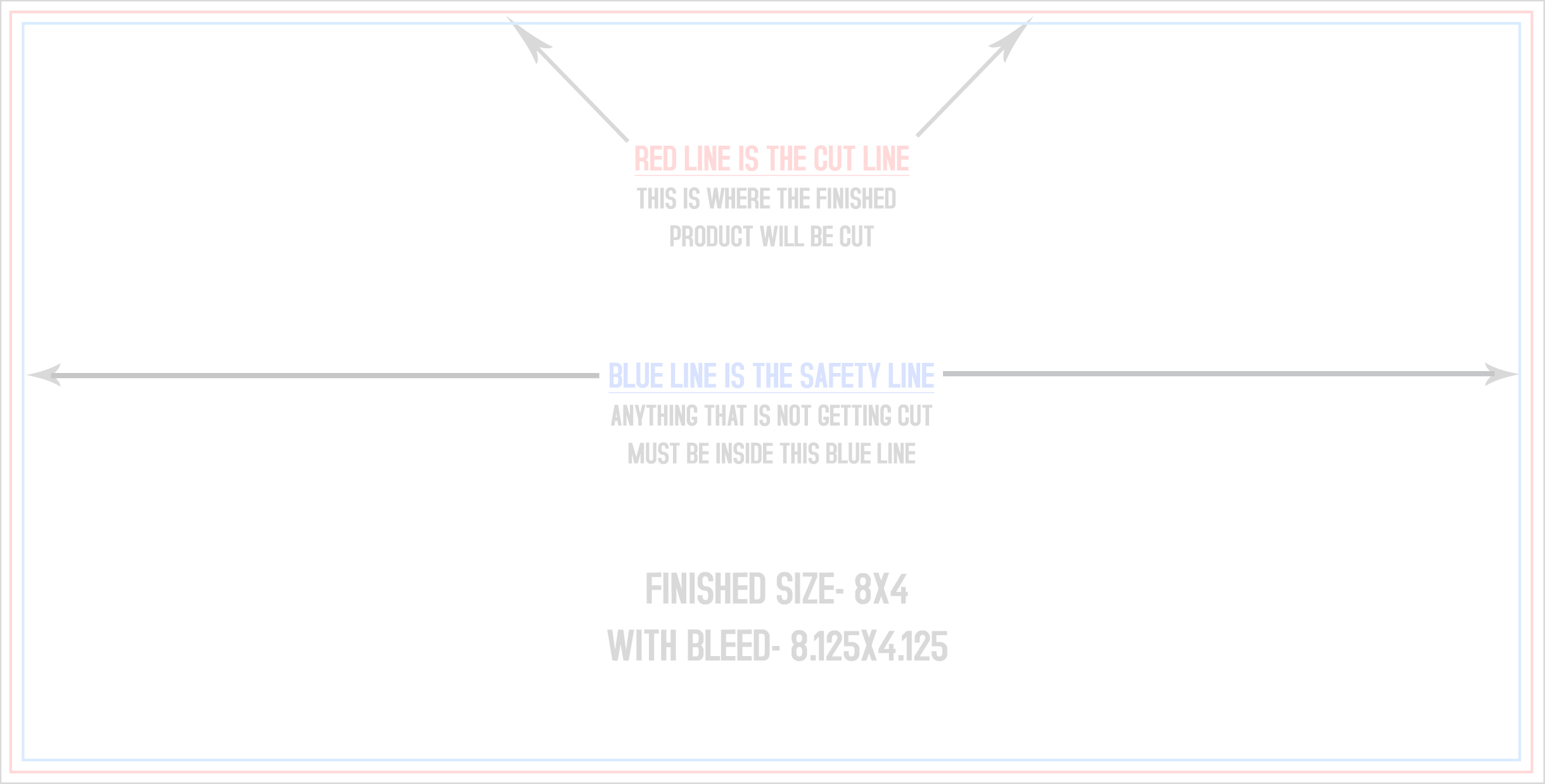 Magnets 4" x 8" Horizontal template