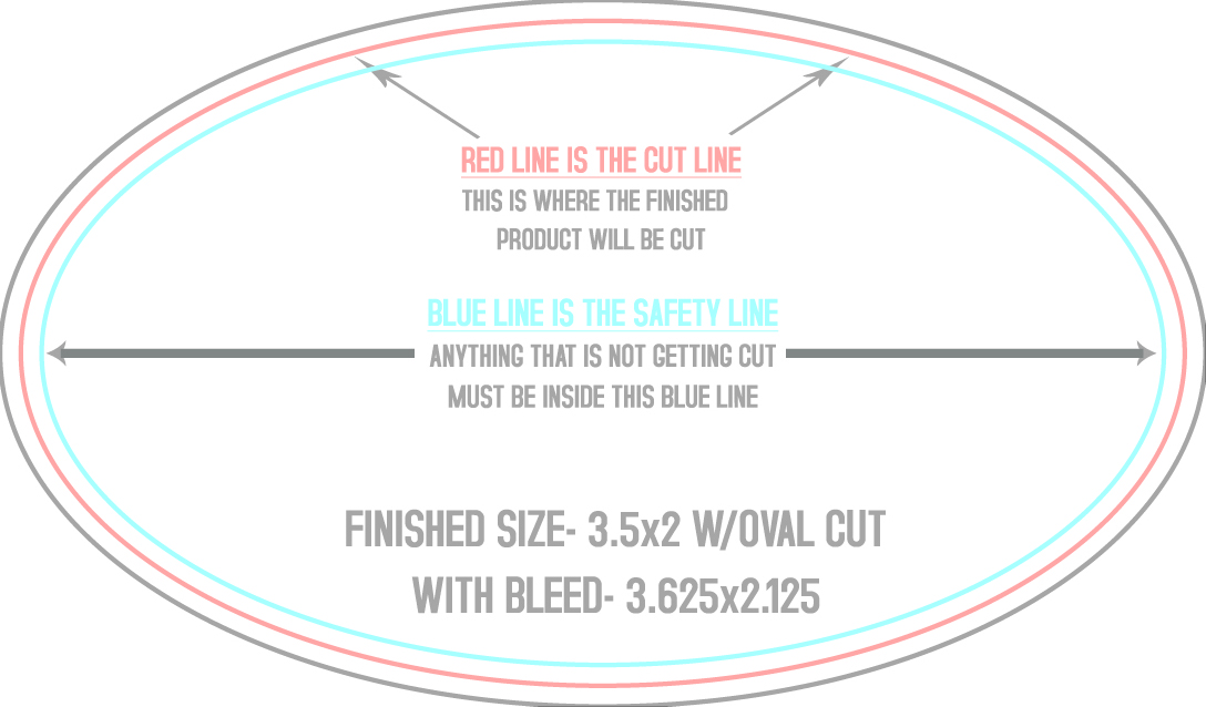 Magnets 2" x 3.5" Oval-Horizontal template