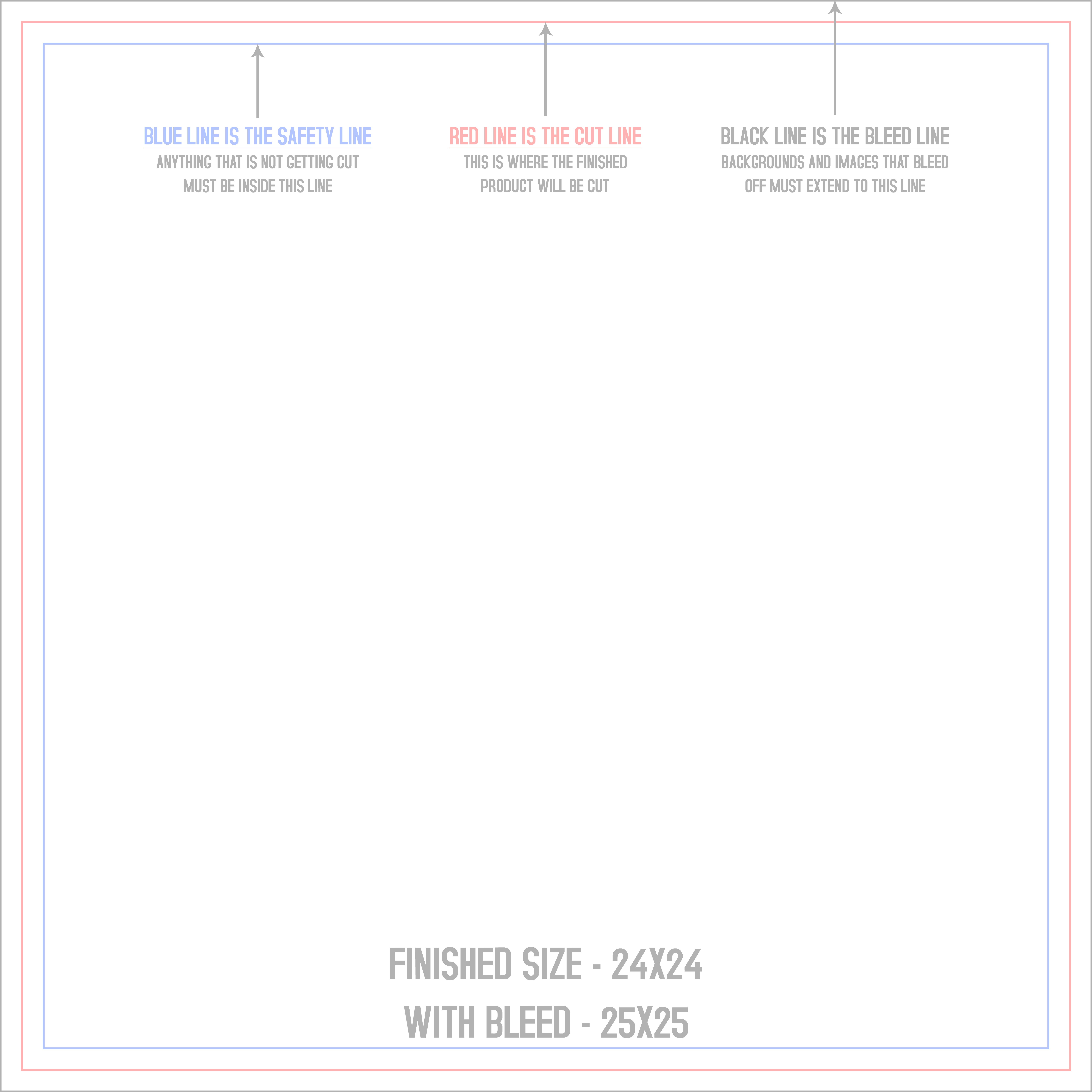 Magnets 24" x 24" Square template