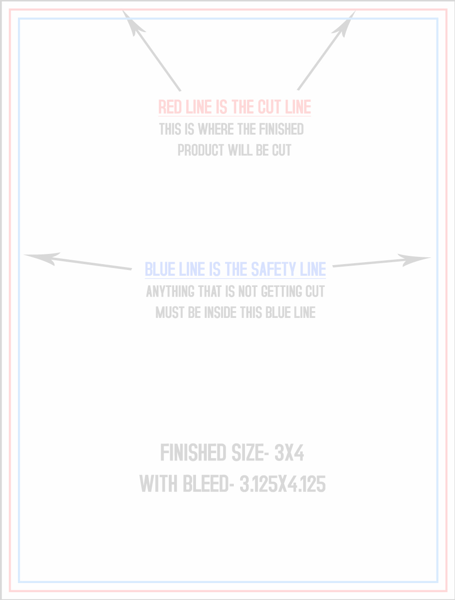Magnets 3" x 4" Vertical template