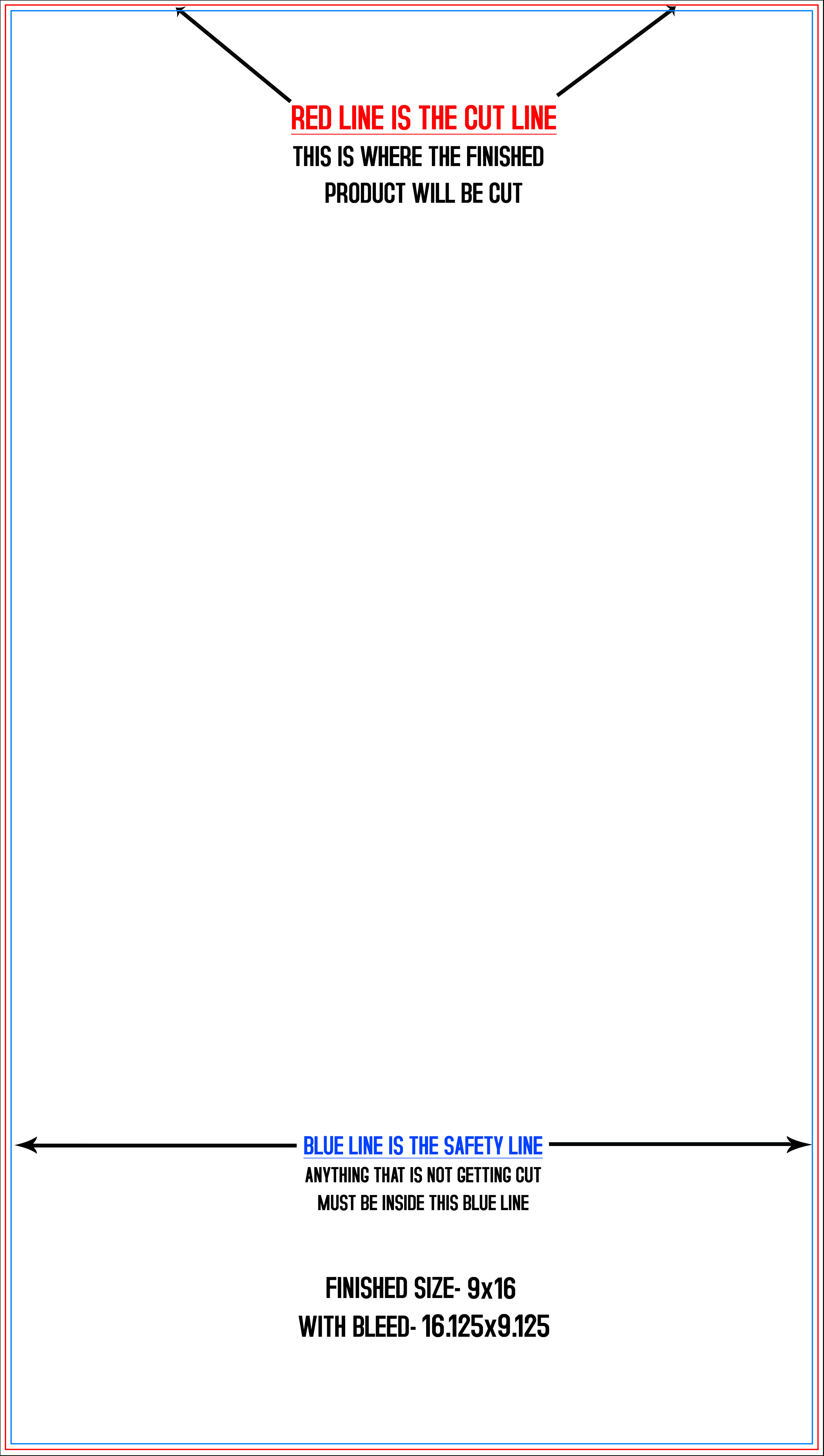 Menus 9" x 16" Vertical template