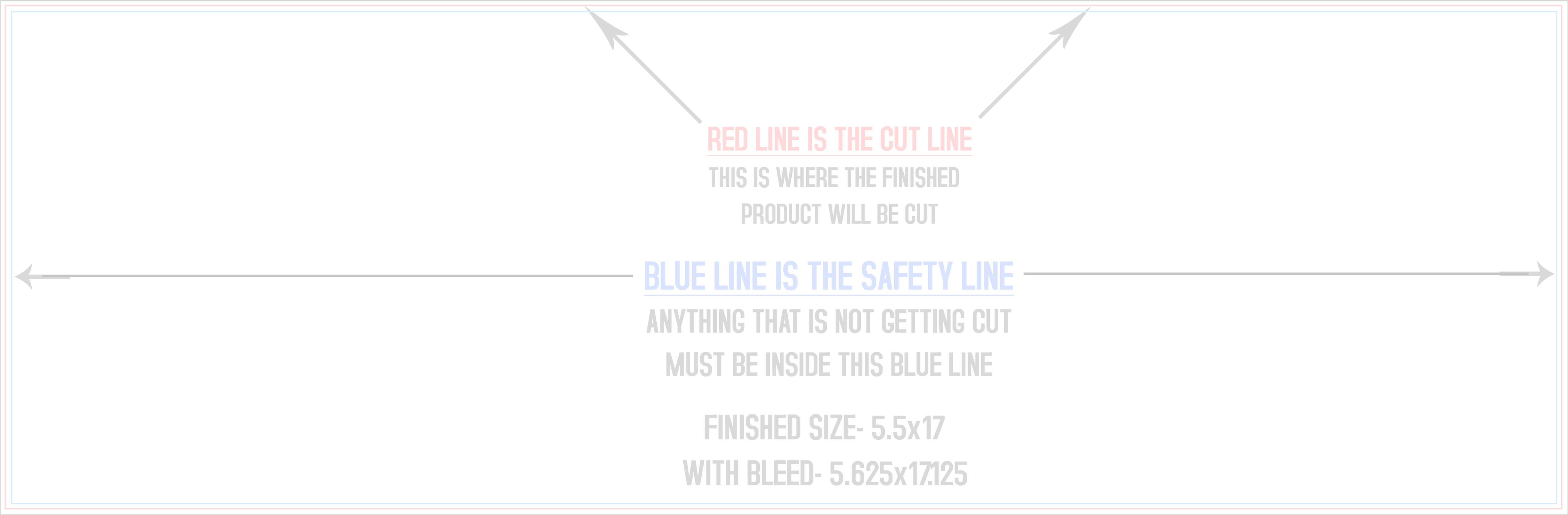 Menus 5.5" x 17" Horizontal template