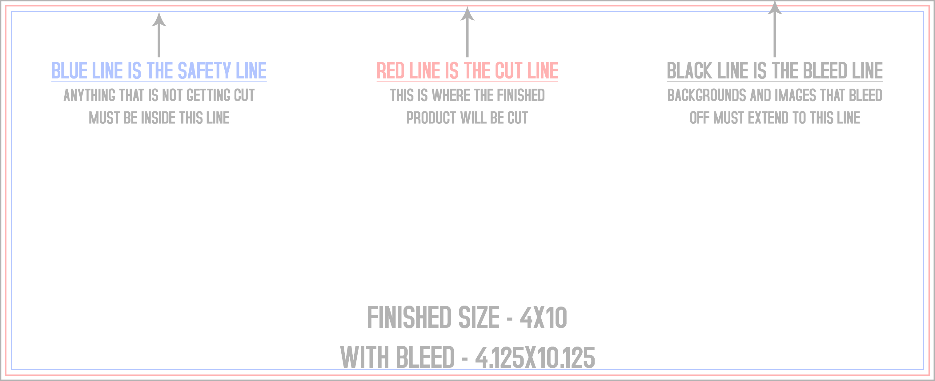 Menus 4" x 10" Horizontal template