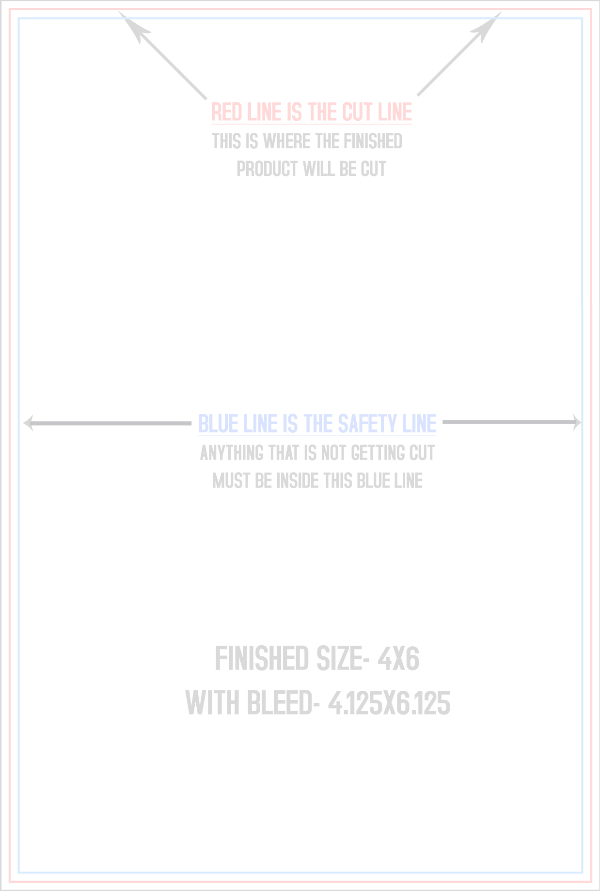 Notepads 4" x 6" Standard (Vertical) template