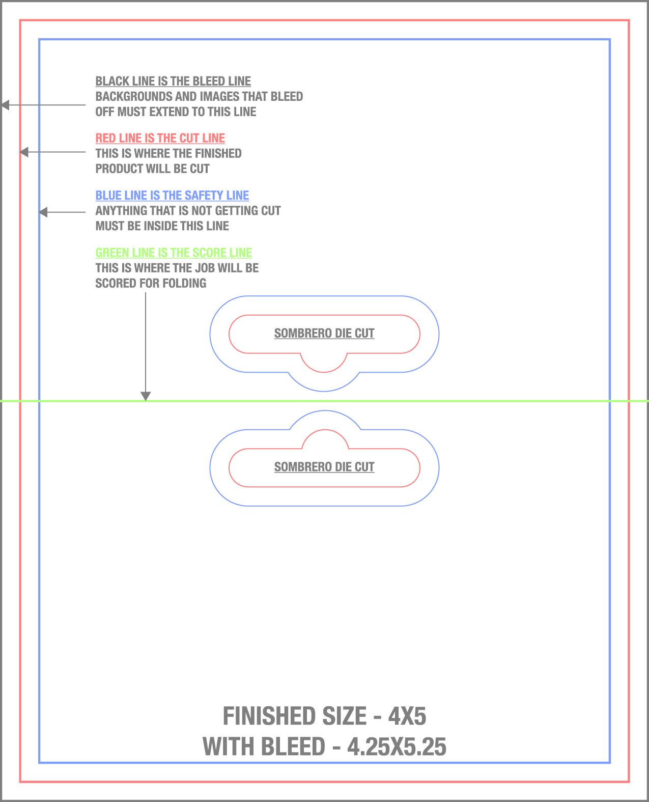 Packaging Tags & Cards 4" x 5" Horizontal template