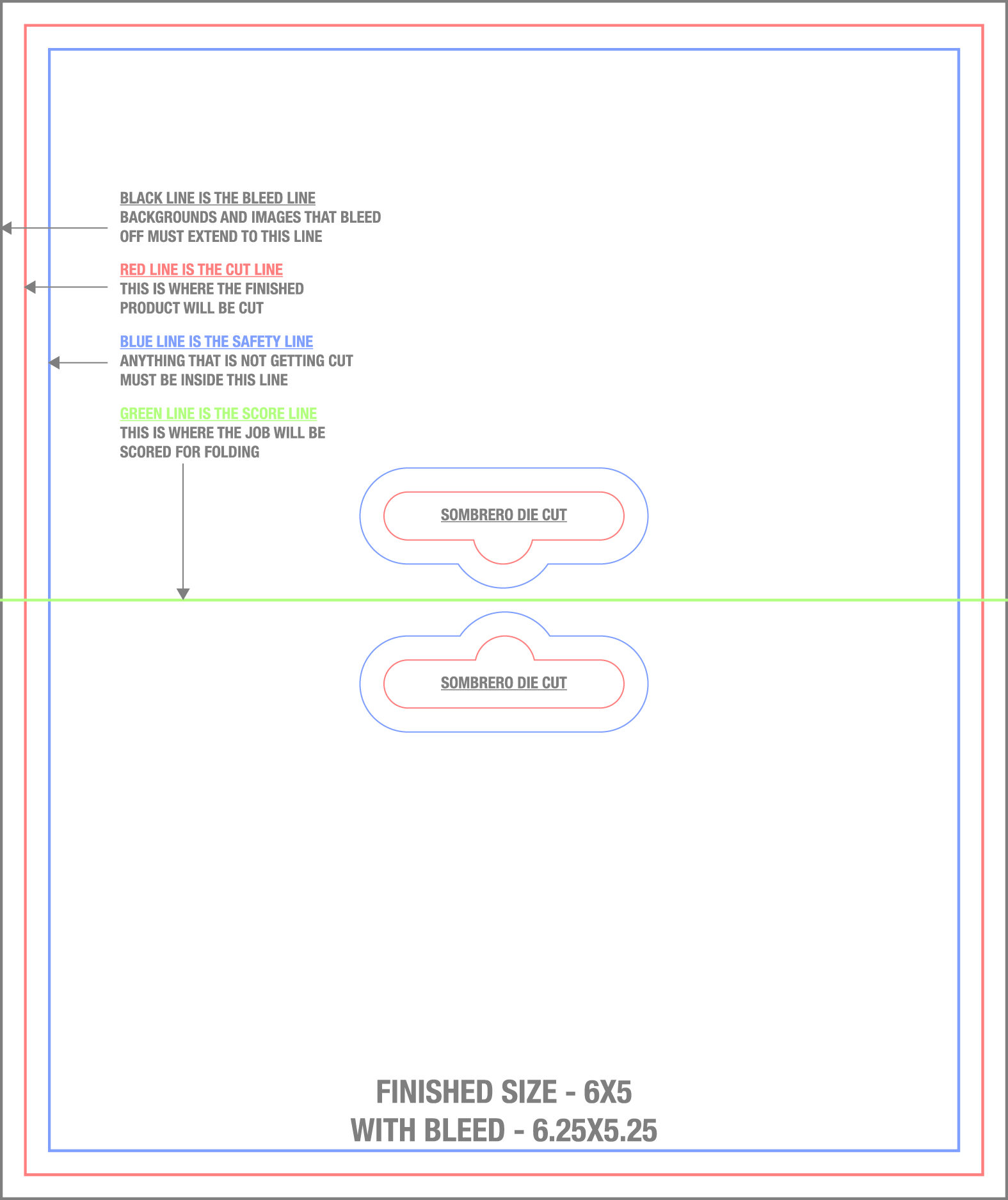 Packaging Tags & Cards 6" x 5" Horizontal template