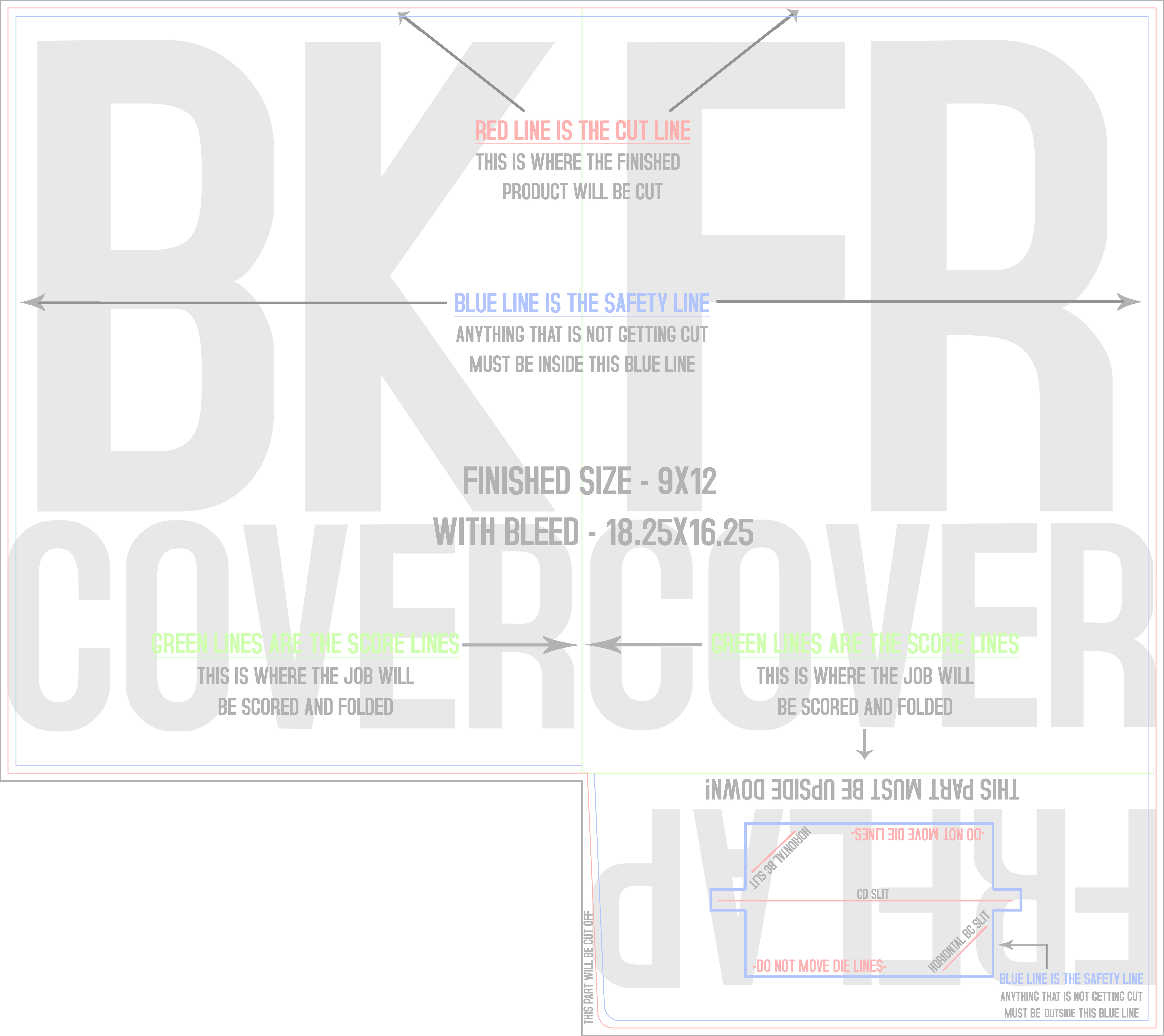 Presentation Folders 9" x 12" Horizontal Business Card Slits 1 Pocket (Left) template